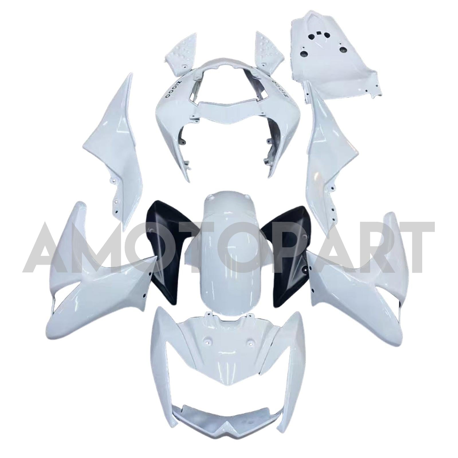 Amotopart 2007-2009 Kawasaki Z1000 White Fairing Kit