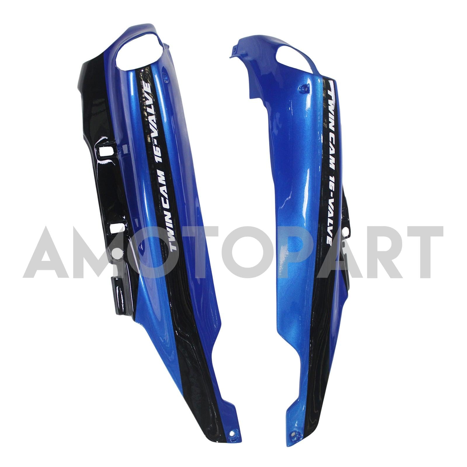 Amotopart 1993-2003 Kawasaki ZZR1100 Bleu&Kit de carénage noir Style3