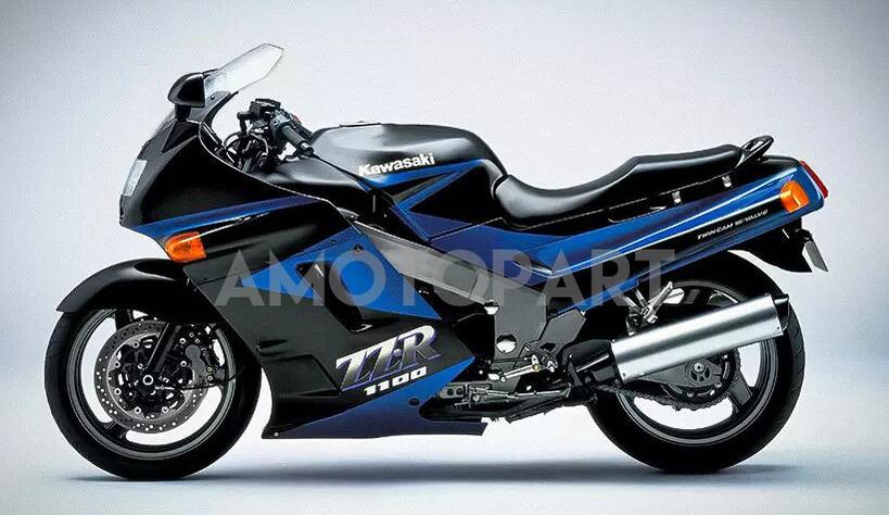 Amotopart 1993-2003 Kawasaki ZZR1100 Blue&Black Style3 Fairing Kit