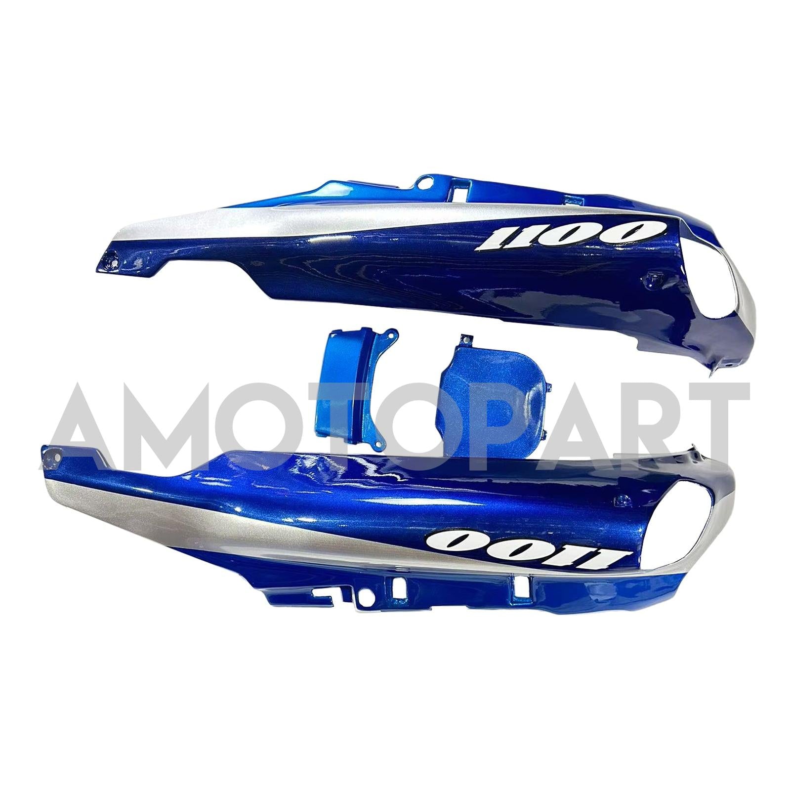 Amotopart 1993-2003 ZZR1100 Kawasaki Gloss Blue Fairring Kit