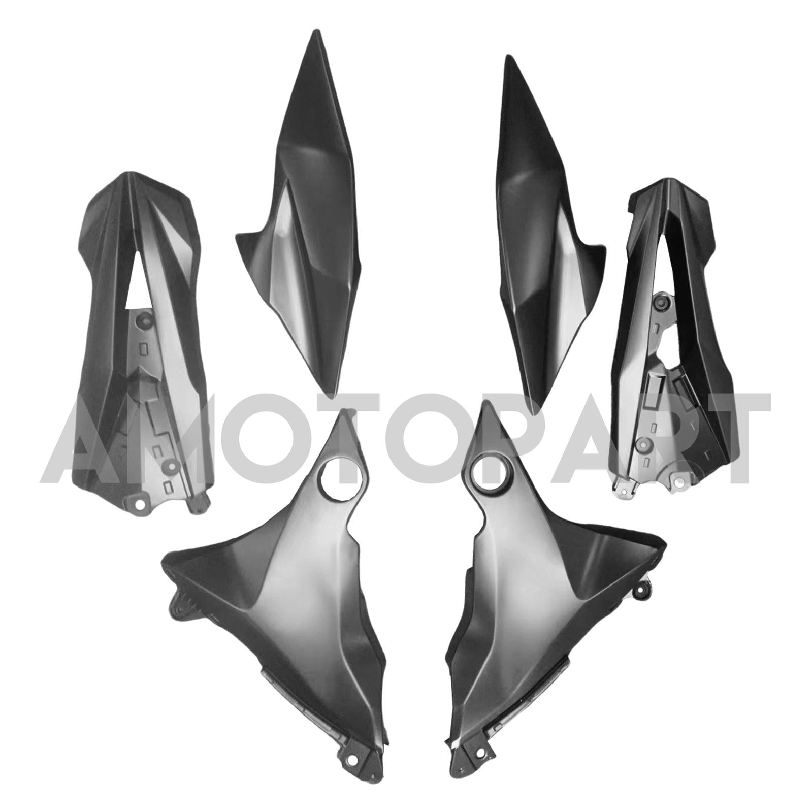Amotopart 2013-2018 Kawasaki Z800 Matte Black Fairing Kit