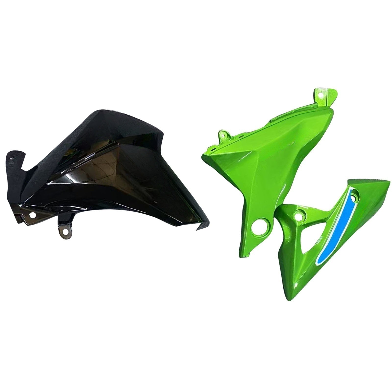Amotopart 2013-2018 Kawasaki Z800 Green&Black Style3 Fairing Kit