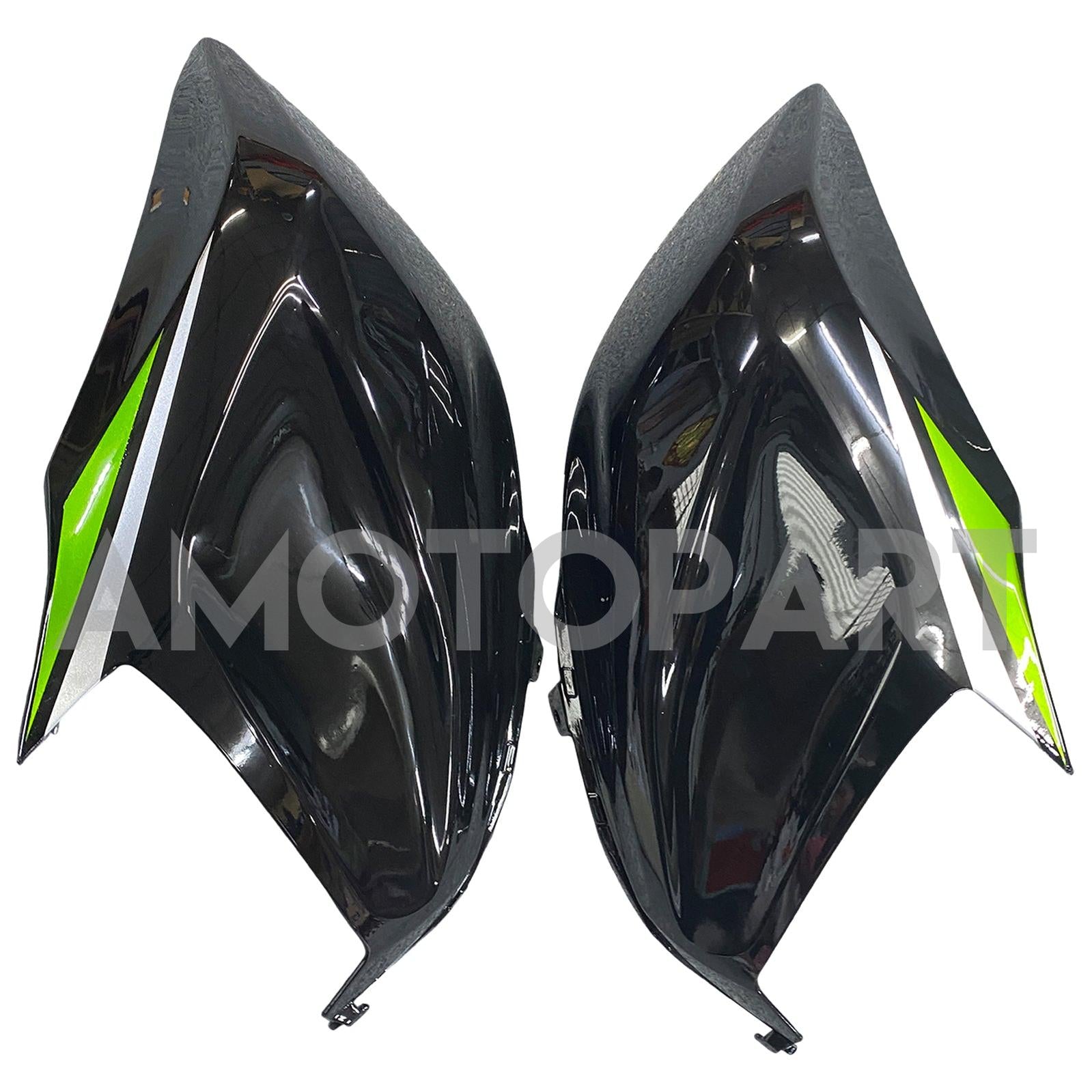 Amotopart 2013-2018 Kawasaki Z800 Green&Matte Black Fairing Kit