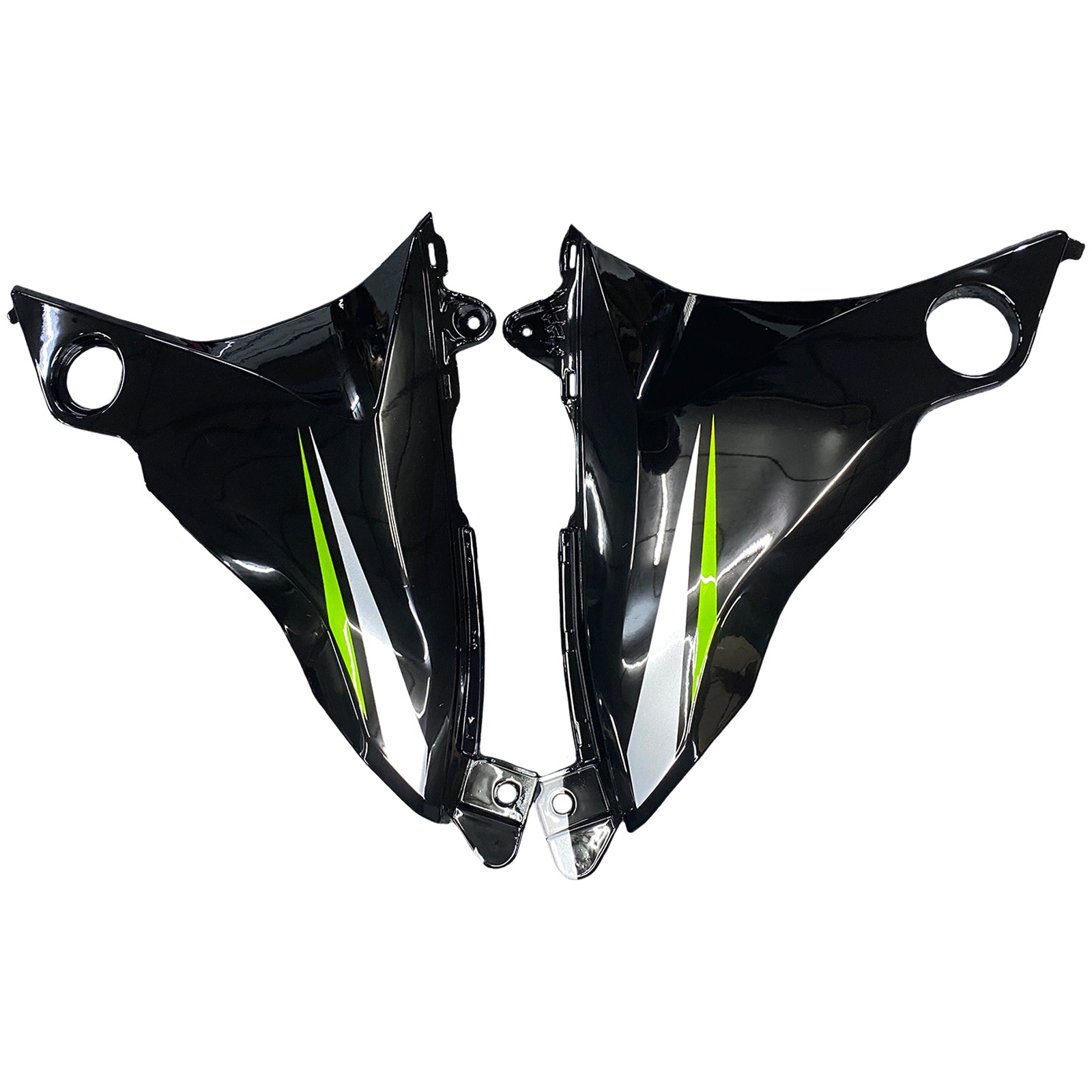 Amotopart 2013-2018 Kawasaki Z800 Green&Matte Black Fairing Kit