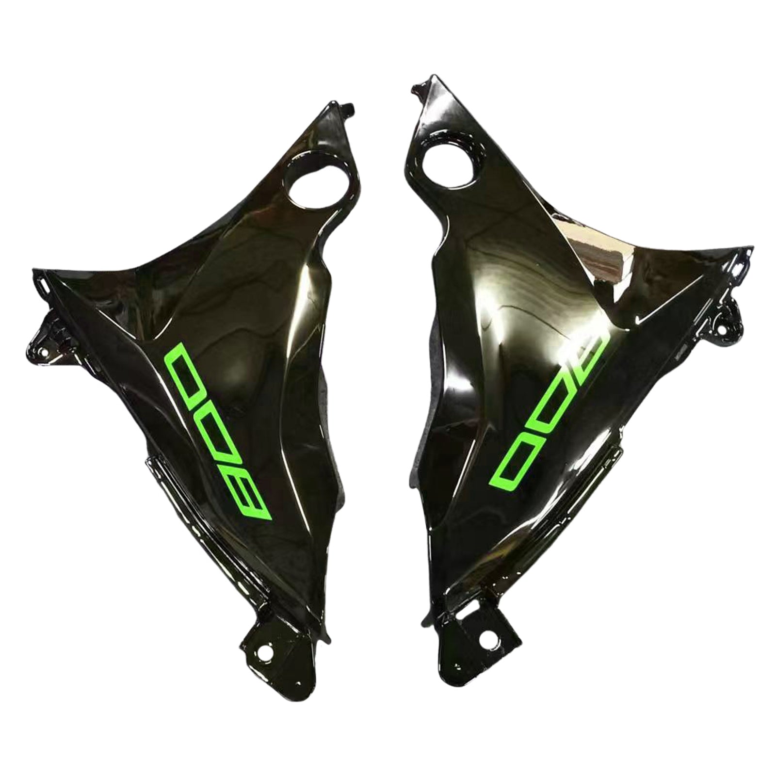 Amotopart 2013-2018 Kawasaki Z800 Green&Black Style2 Fairing Kit