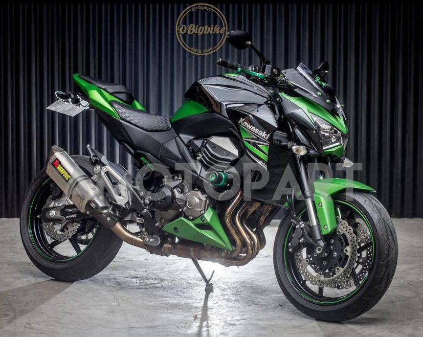Amotopart 2013-2018 Kawasaki Z800 Green&Black Style2 Fairing Kit