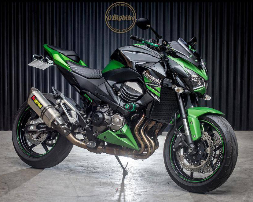 Amotopart 2013-2018 Kawasaki Z800 Green&Black Style2 Fairing Kit