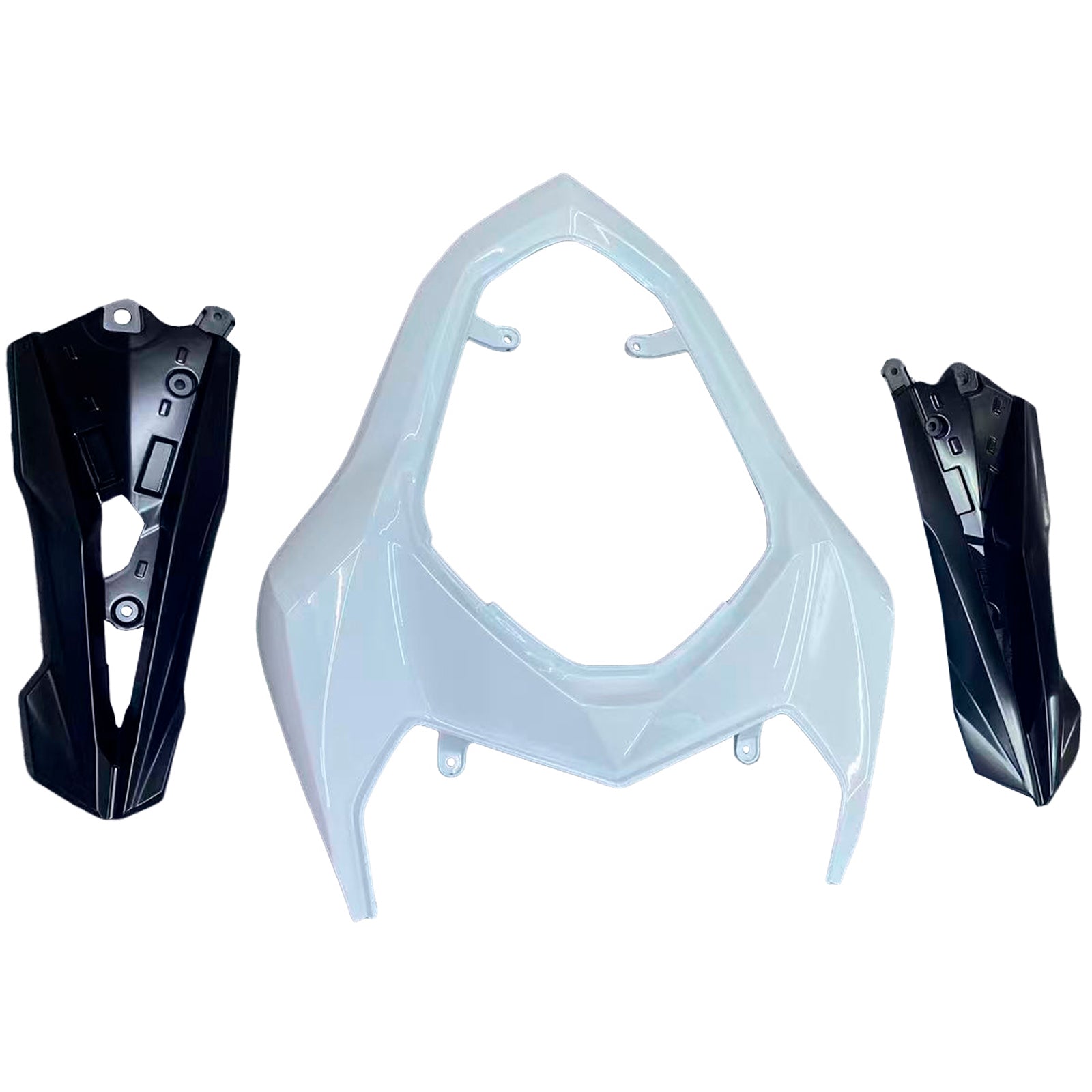 Amotopart 2013-2018 Kawasaki Z800 White Black Fairing Kit