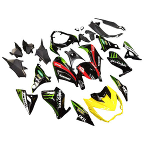 Amotopart 2013-2018 Kawasaki Z800 Green&Black Style1 Fairing Kit