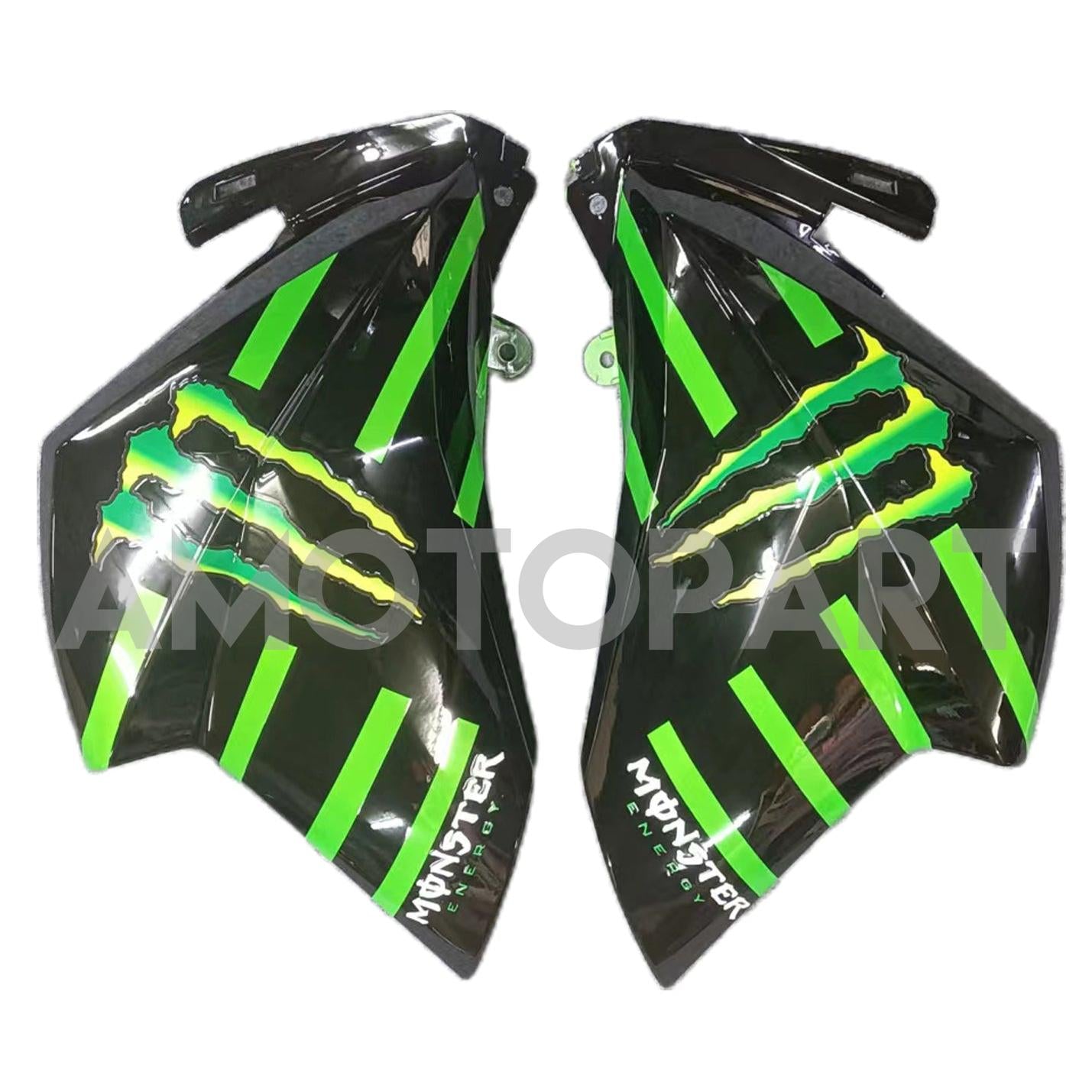 Amotopart 2013-2018 Kawasaki Z800 Red&Green Monster Fairing Kit