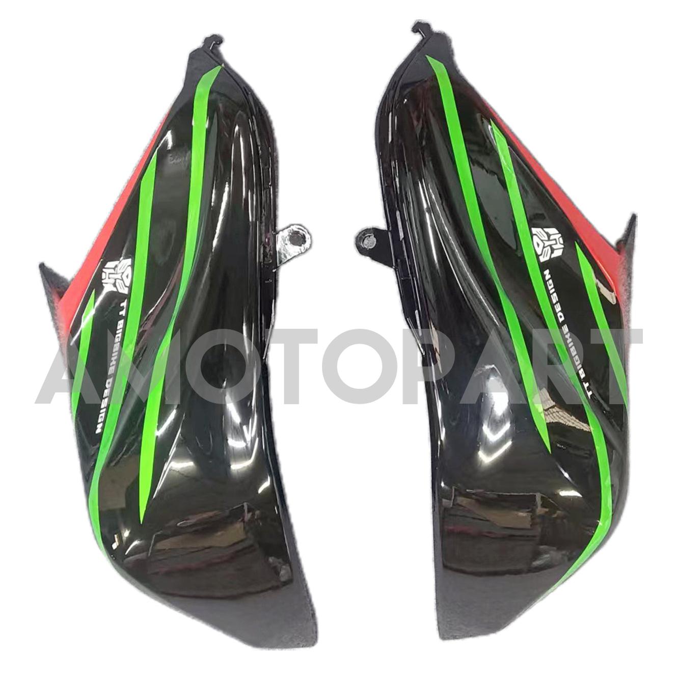 Amotopart 2013-2018 Kawasaki Z800 Red&Green Monster Fairing Kit