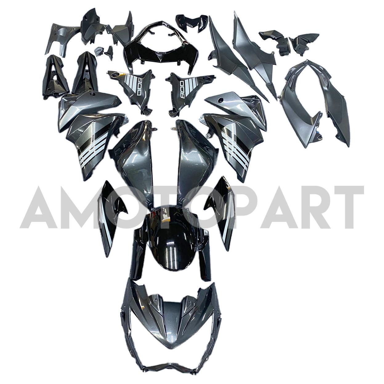 Amotopart 2013-2018 Kawasaki Z800 Matte Black Style1 Fairing Kit