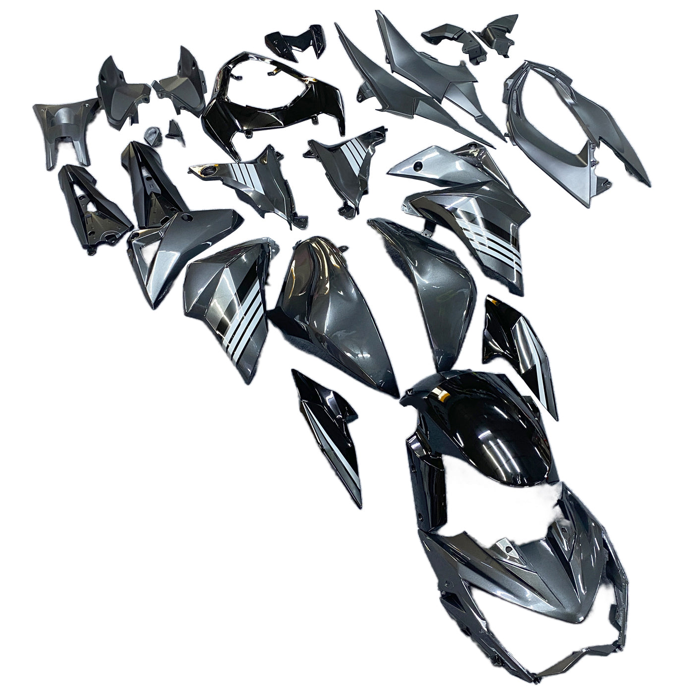 Amotopart 2013-2018 Kawasaki Z800 Matte Black Style1 Fairing Kit