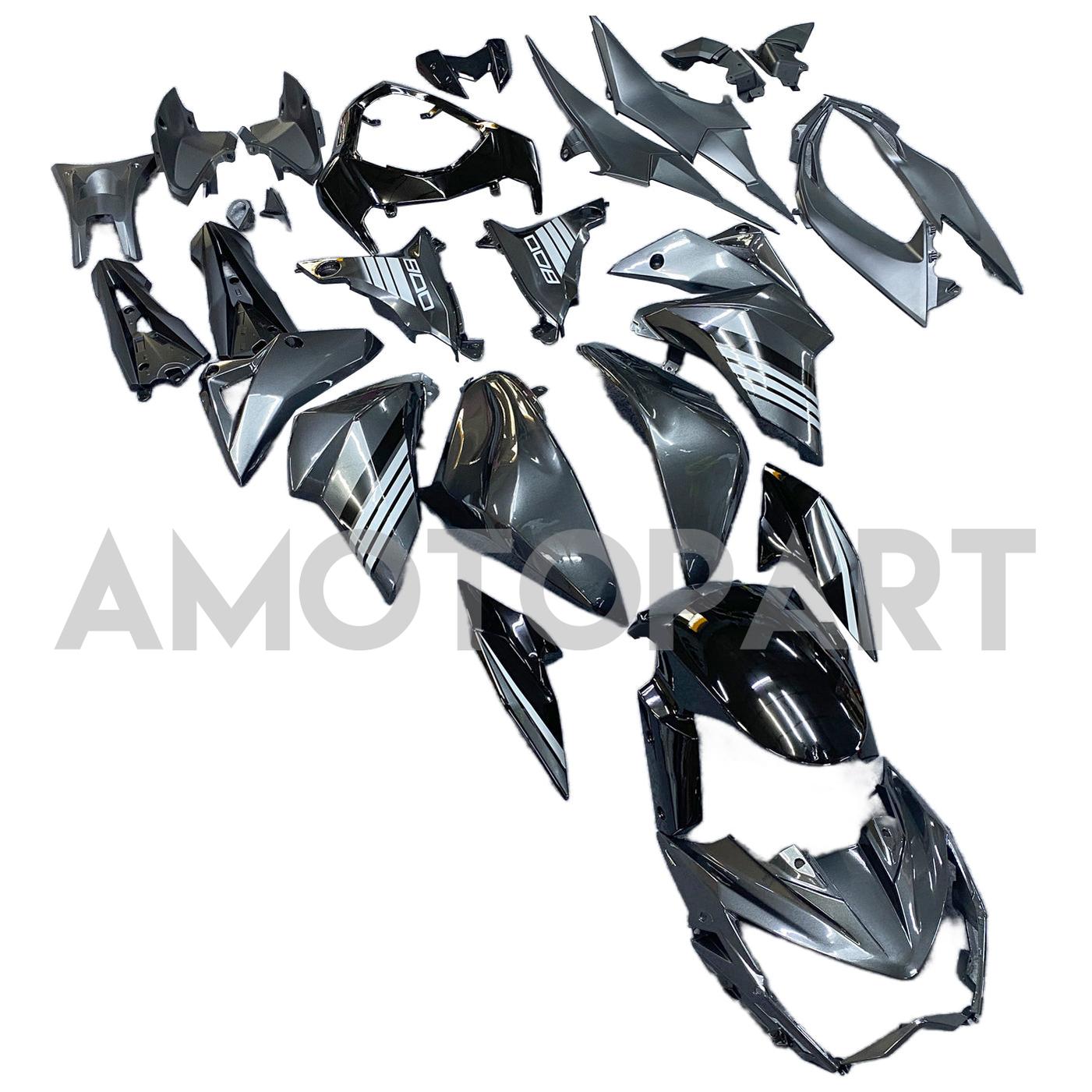 Amotopart 2013-2018 Kawasaki Z800 Matte Black Style1 Fairing Kit