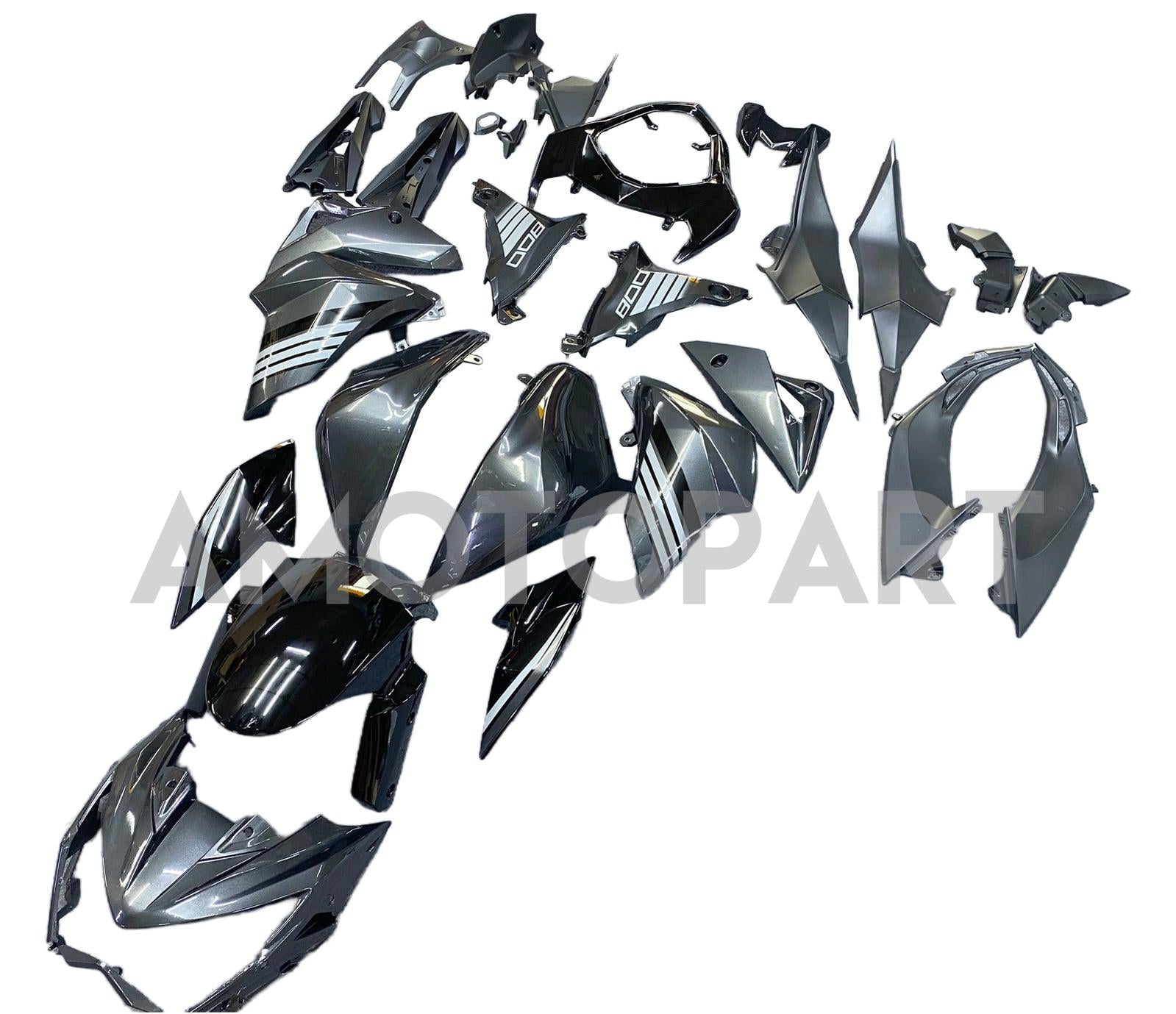 Amotopart 2013-2018 Kawasaki Z800 Matte Black Style1 Fairing Kit