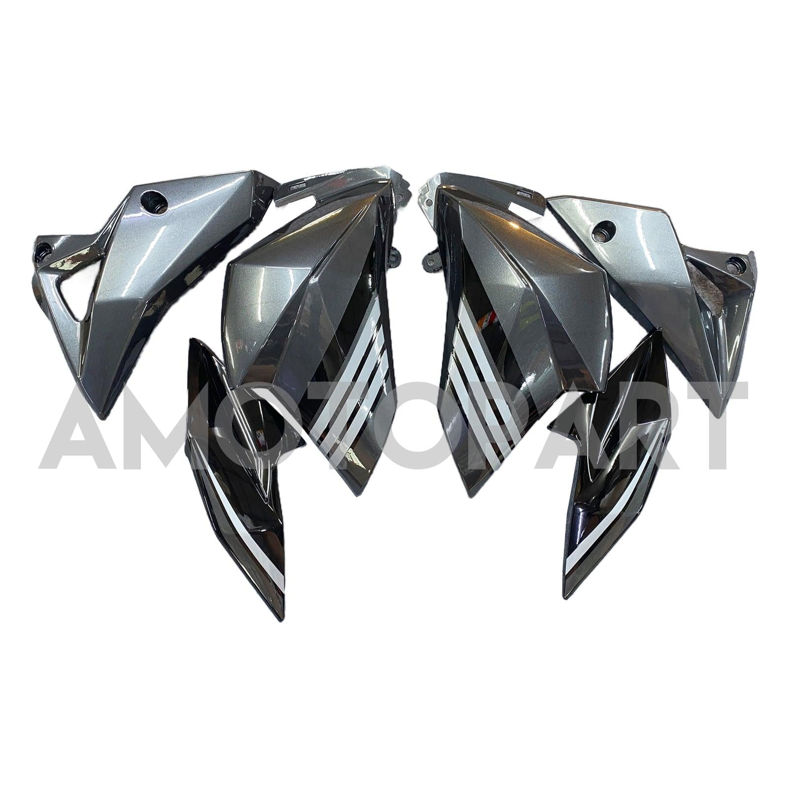 Amotopart 2013-2018 Kawasaki Z800 Matte Black Style1 Fairing Kit