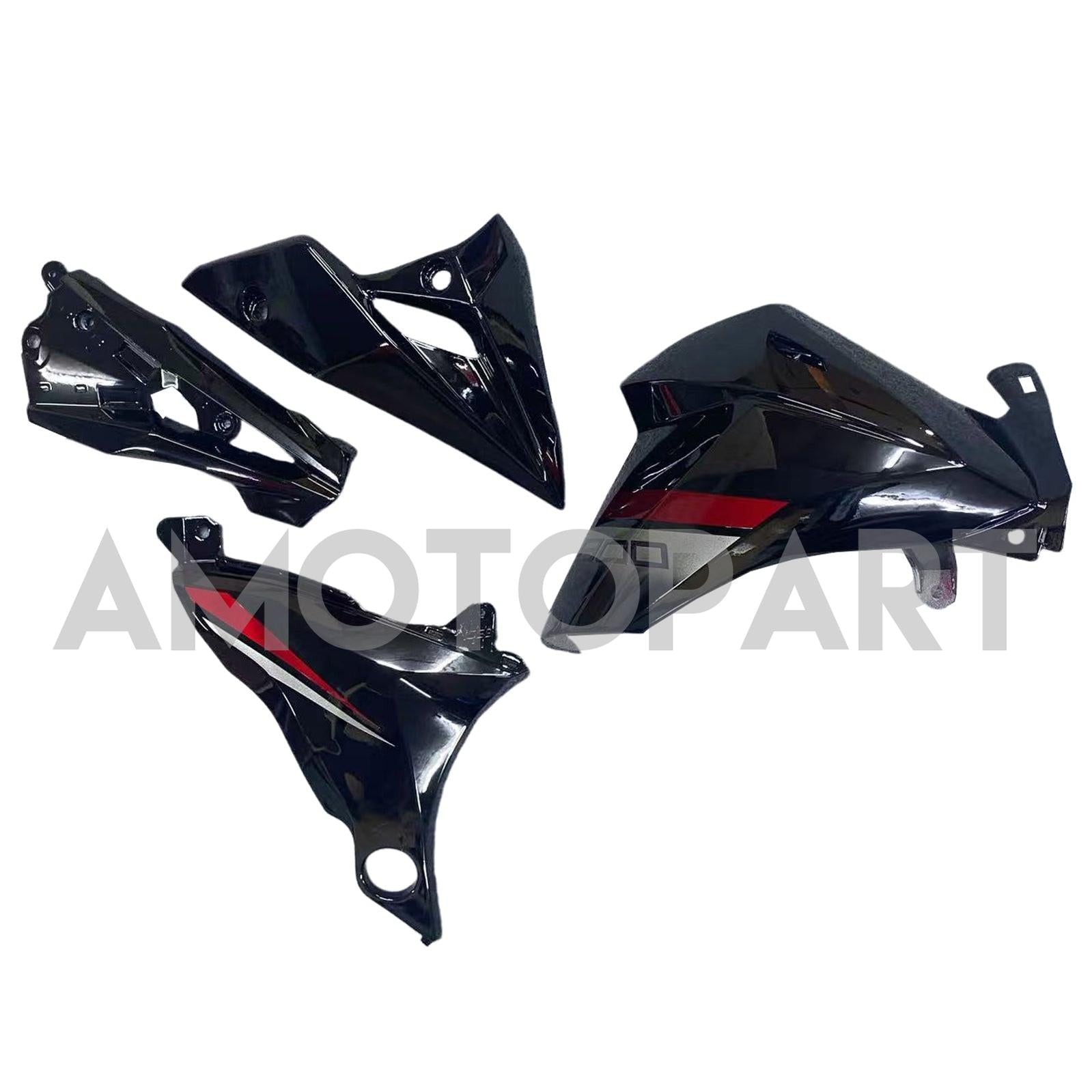 Amotopart 2013-2018 Kawasaki Z800 Black&Orange Style2 Fairing Kit