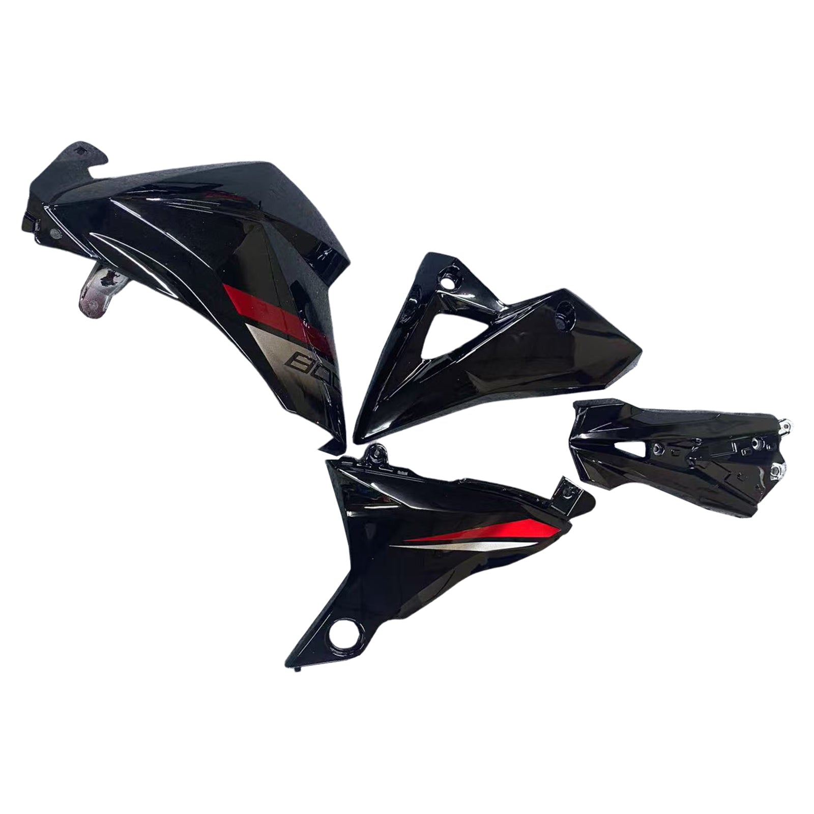 Amotopart 2013-2018 Kawasaki Z800 Black&Red Style  Fairing Kit
