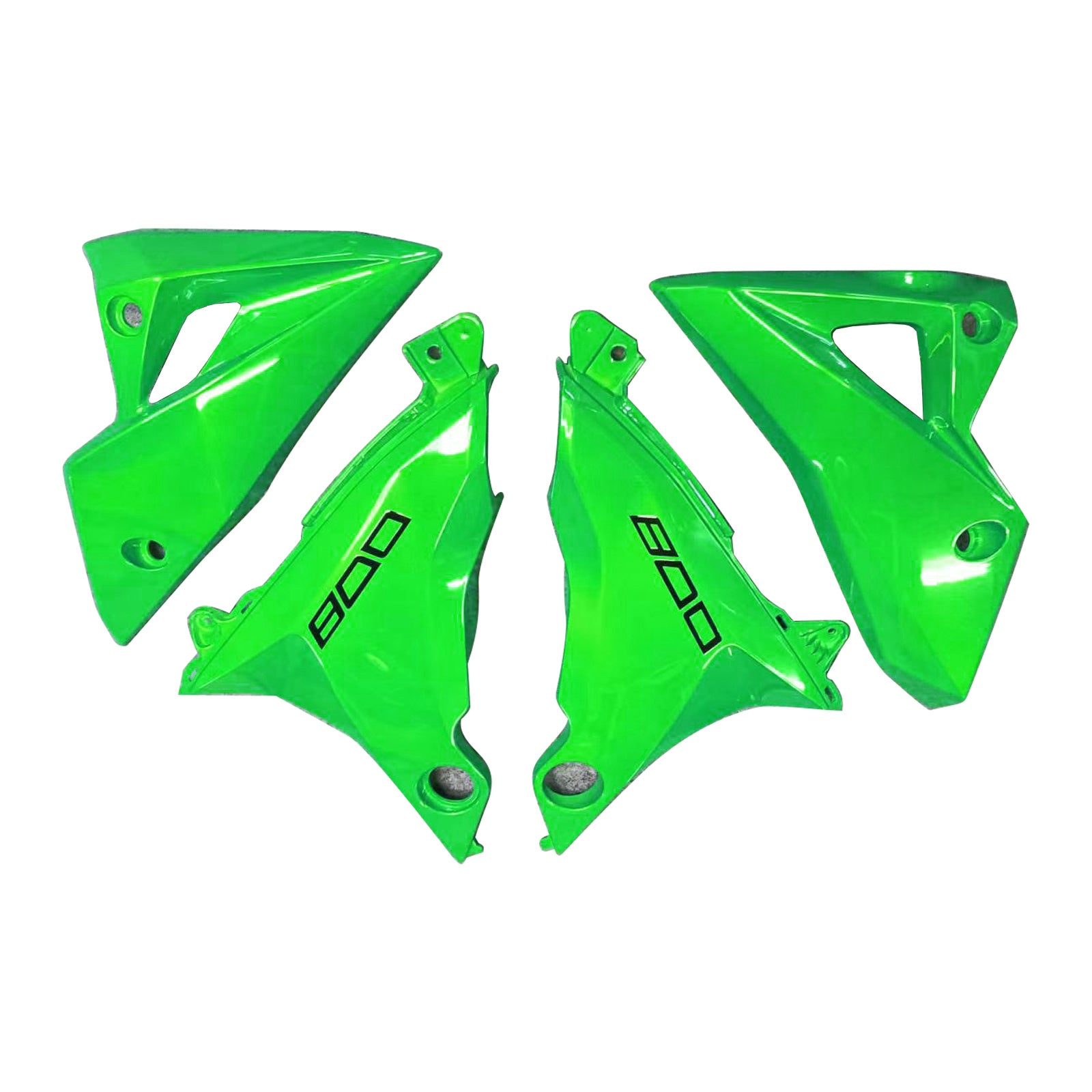 Amotopart 2013-2018 Kawasaki Z800 Black&Green Fairing Kit