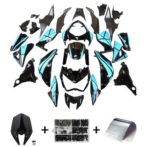 Amotopart 2013-2018 Kawasaki Z800 Light Blue Black Fairing Kit