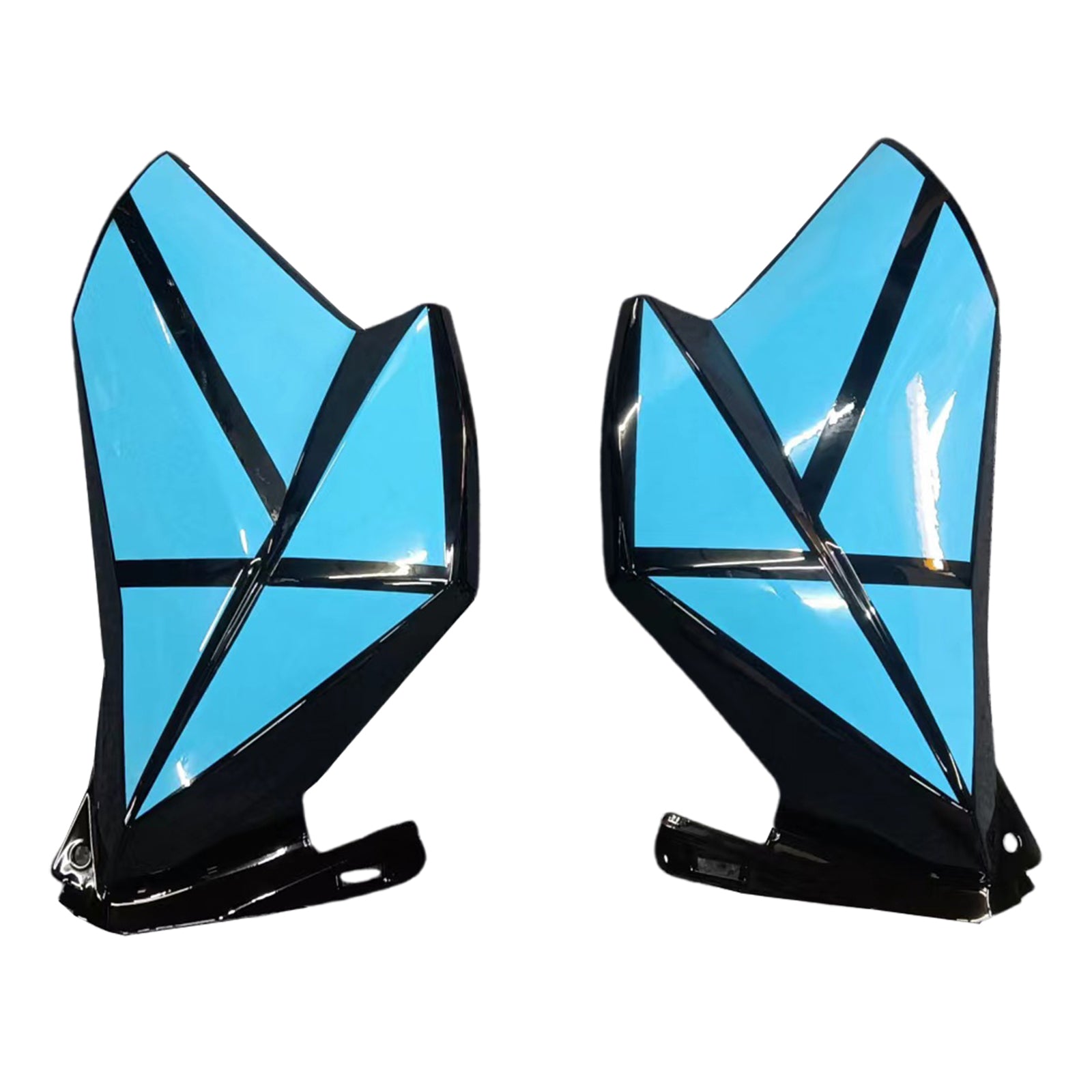 Amotopart 2013-2018 Kawasaki Z800 Light Blue Black Fairing Kit