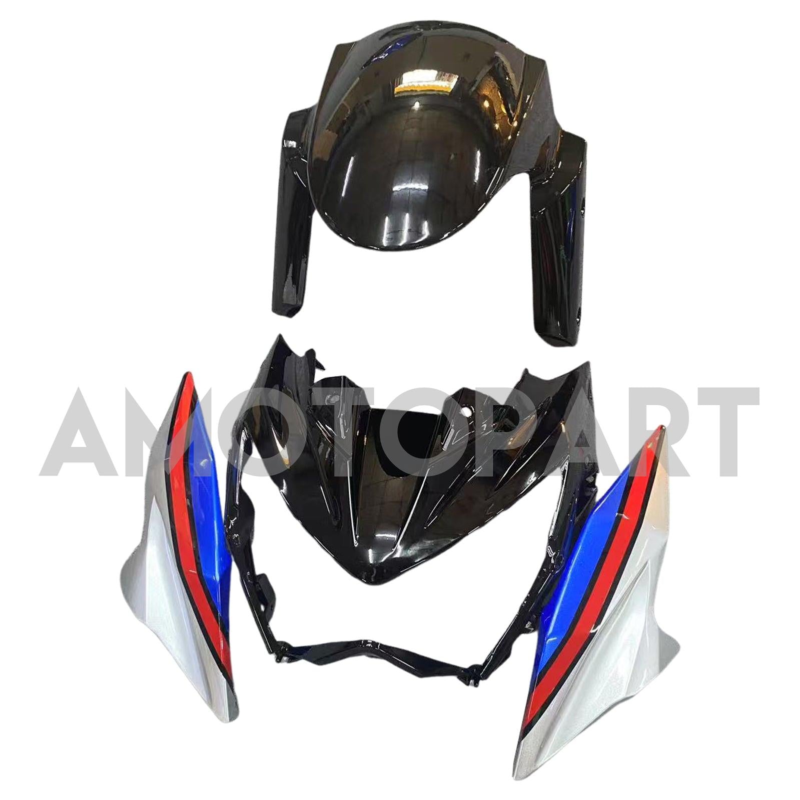 Amotopart 2013-2018 Kawasaki Z800 Blue Black Fairing Kit
