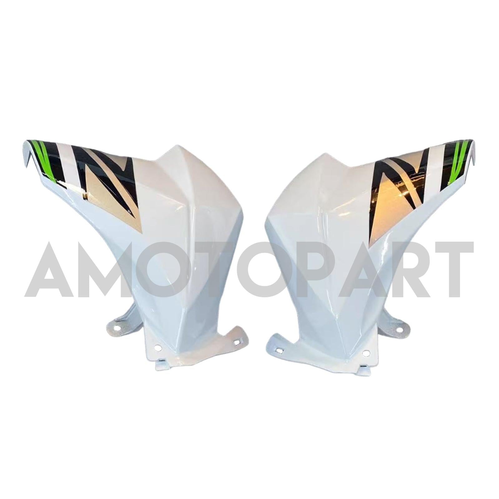 Amotopart 2013-2018 Kawasaki Z800 White Black Fairing Kit