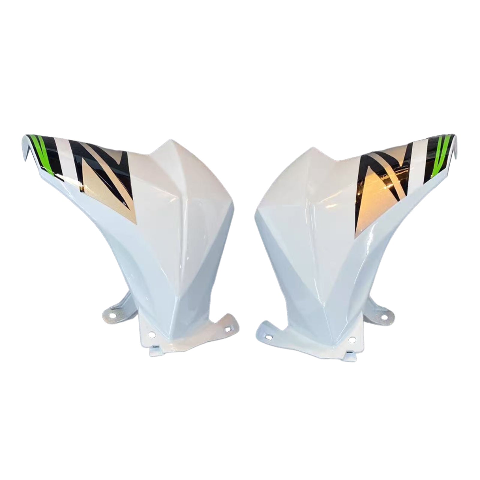 Amotopart 2013-2018 Kawasaki Z800 White Black Fairing Kit