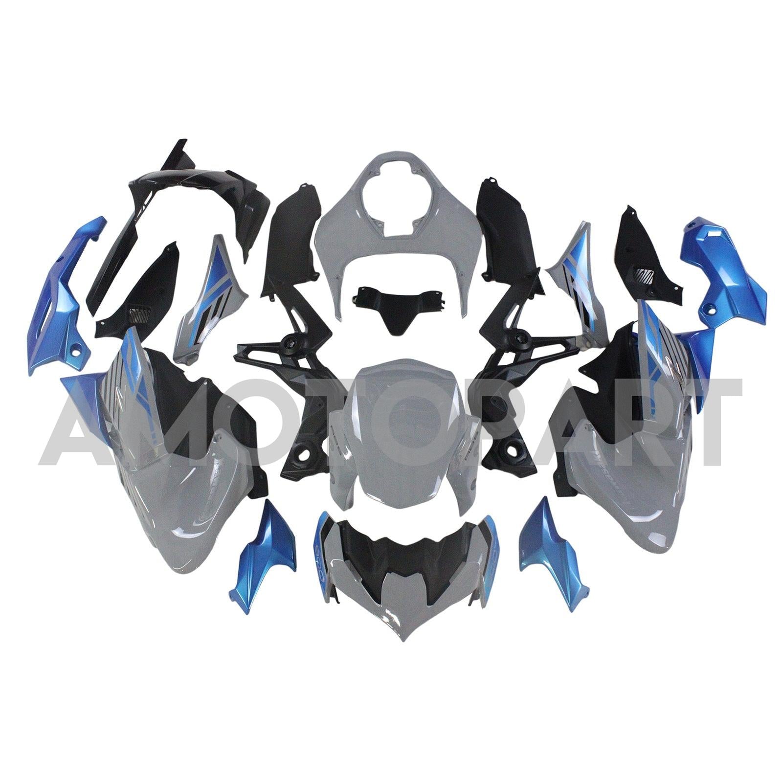 Amotopart 2020-2024 Kawasaki Z900 Blue Fairing Kit
