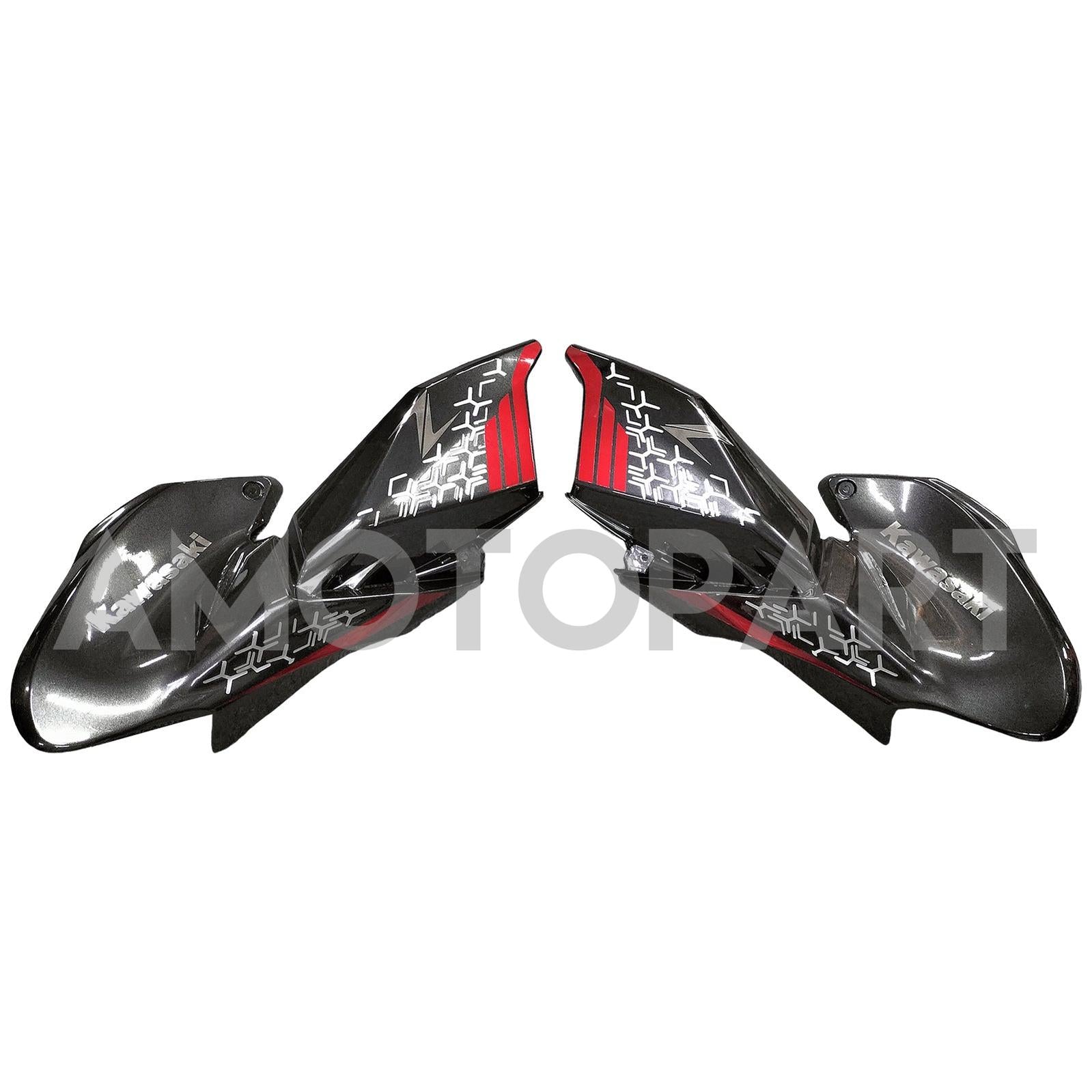 Amotopart 2020–2024 Kawasaki Z900 Mattschwarzes Verkleidungsset