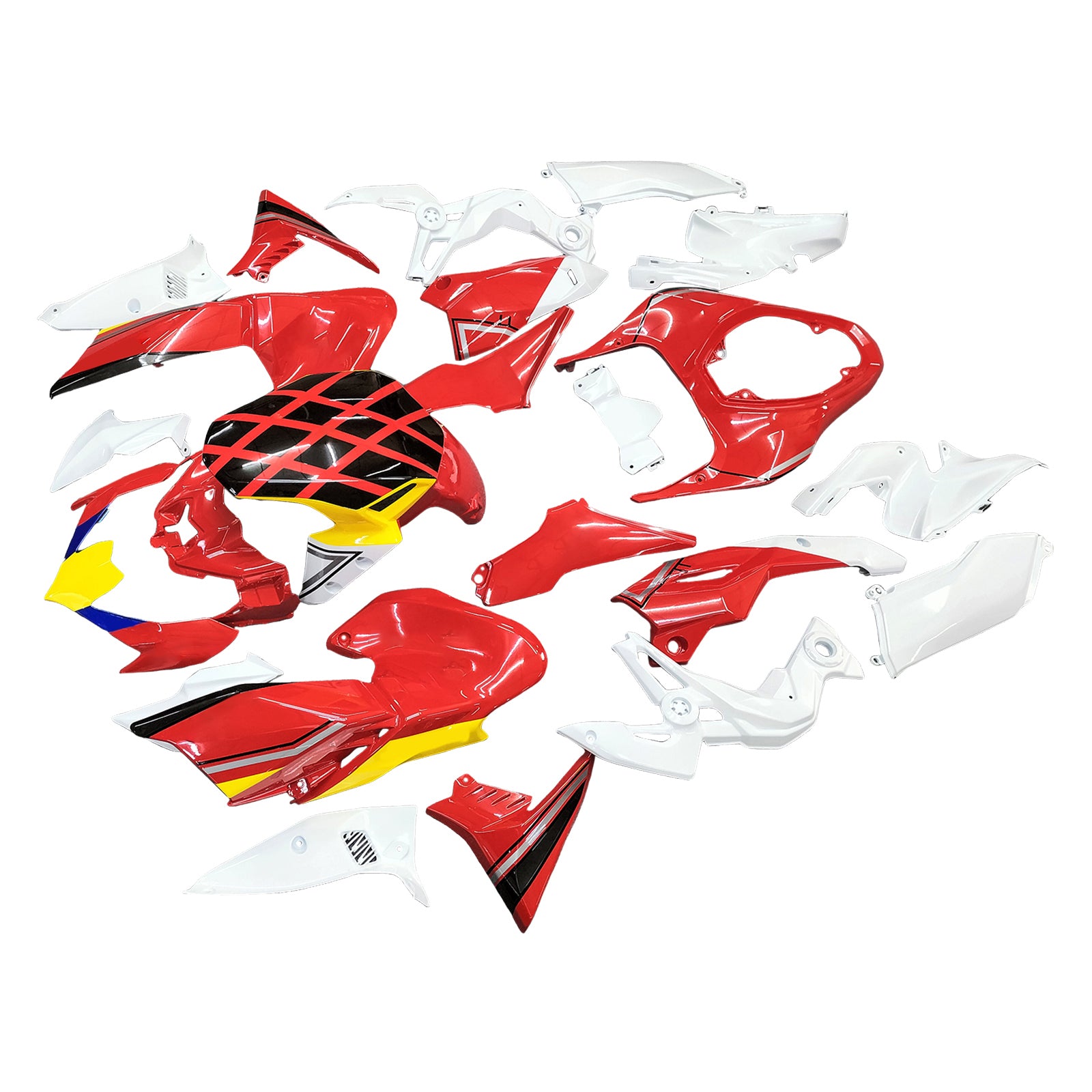 Amotopart 2020-2024 Z900 Kawasaki Red&White Fairing Kit