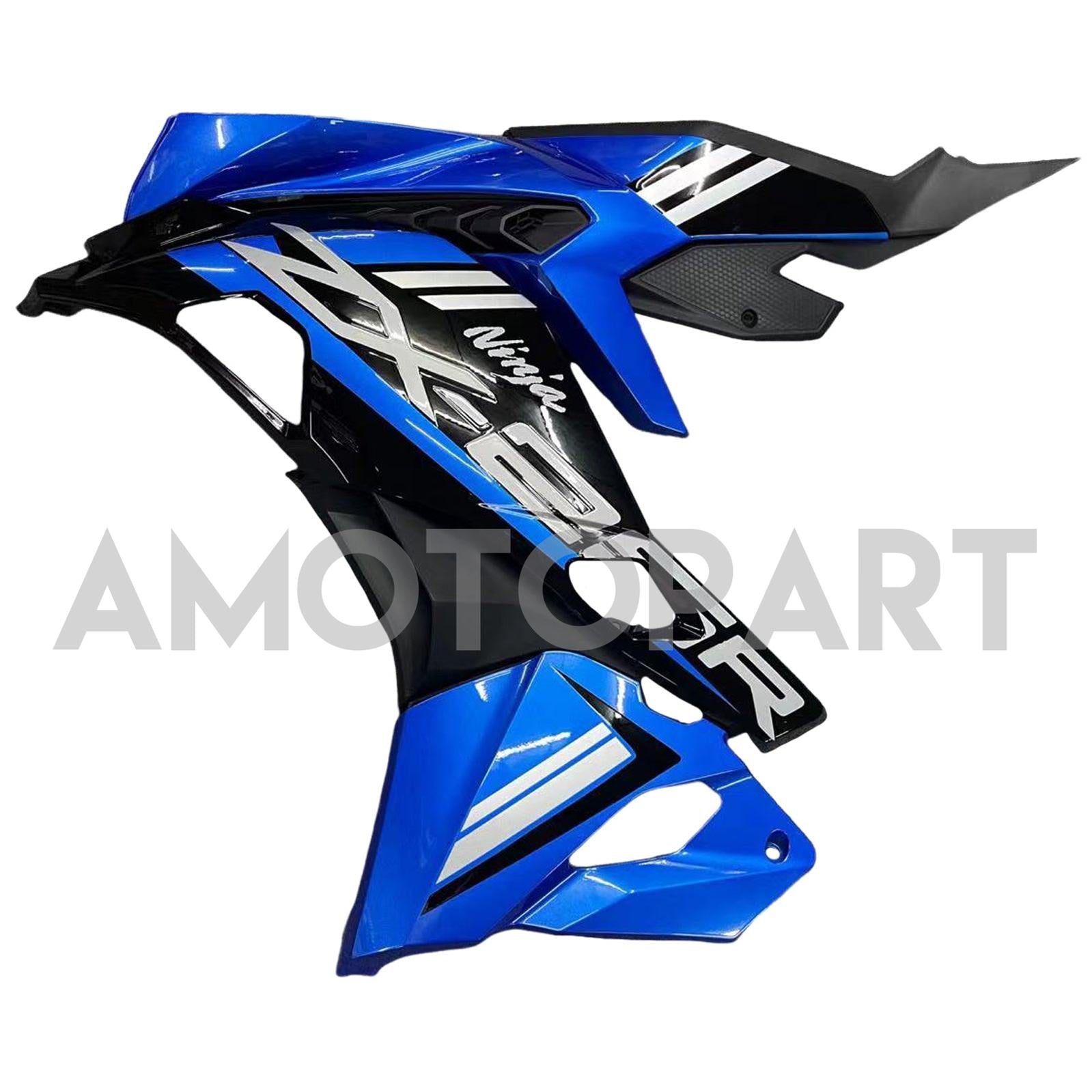 Amotopart 2019-2025 Kawasaki Ninja ZX-25R ZX-4R ZX-4RR Black Blue Fairing Kit