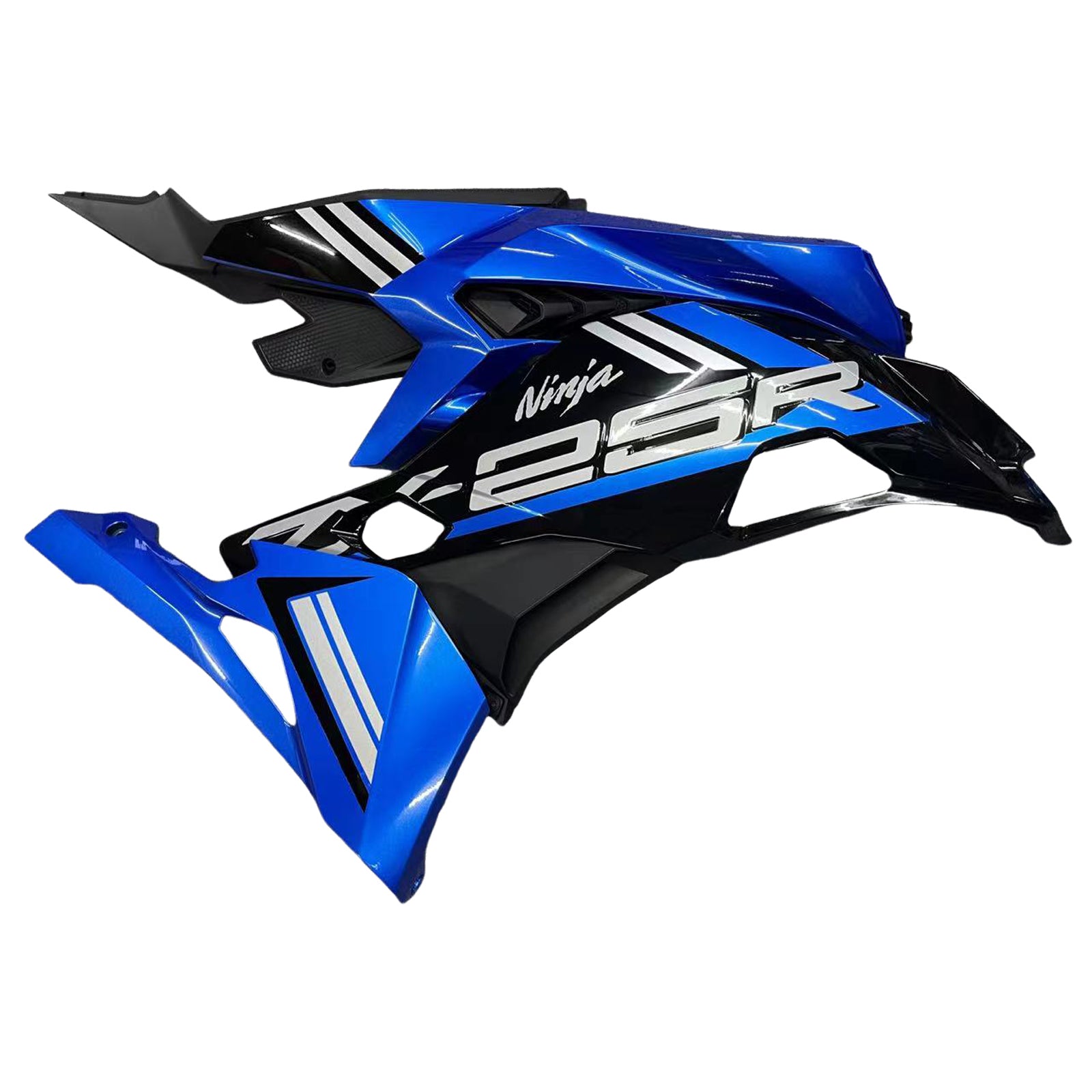 Amotopart 2019-2024 Kawasaki Ninja ZX25R ZX4R ZX4RR Black Blue Fairing Kit
