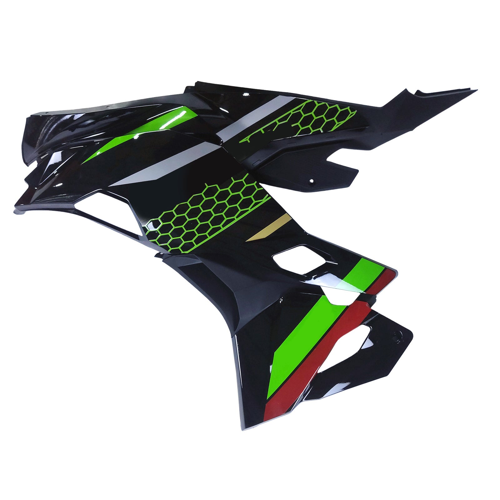 AMOTOPART 2019-2025 KAWASAKI NINJA ZX25R ZX4R ZX4RR GRÖN Black Fairing Kit