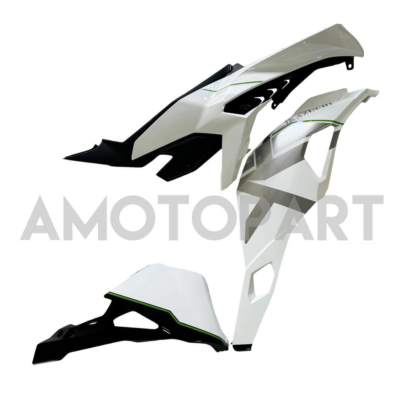 Amotopart 2019-2025 Kawasaki Ninja ZX25R ZX4R ZX4RR White Fearing Kit