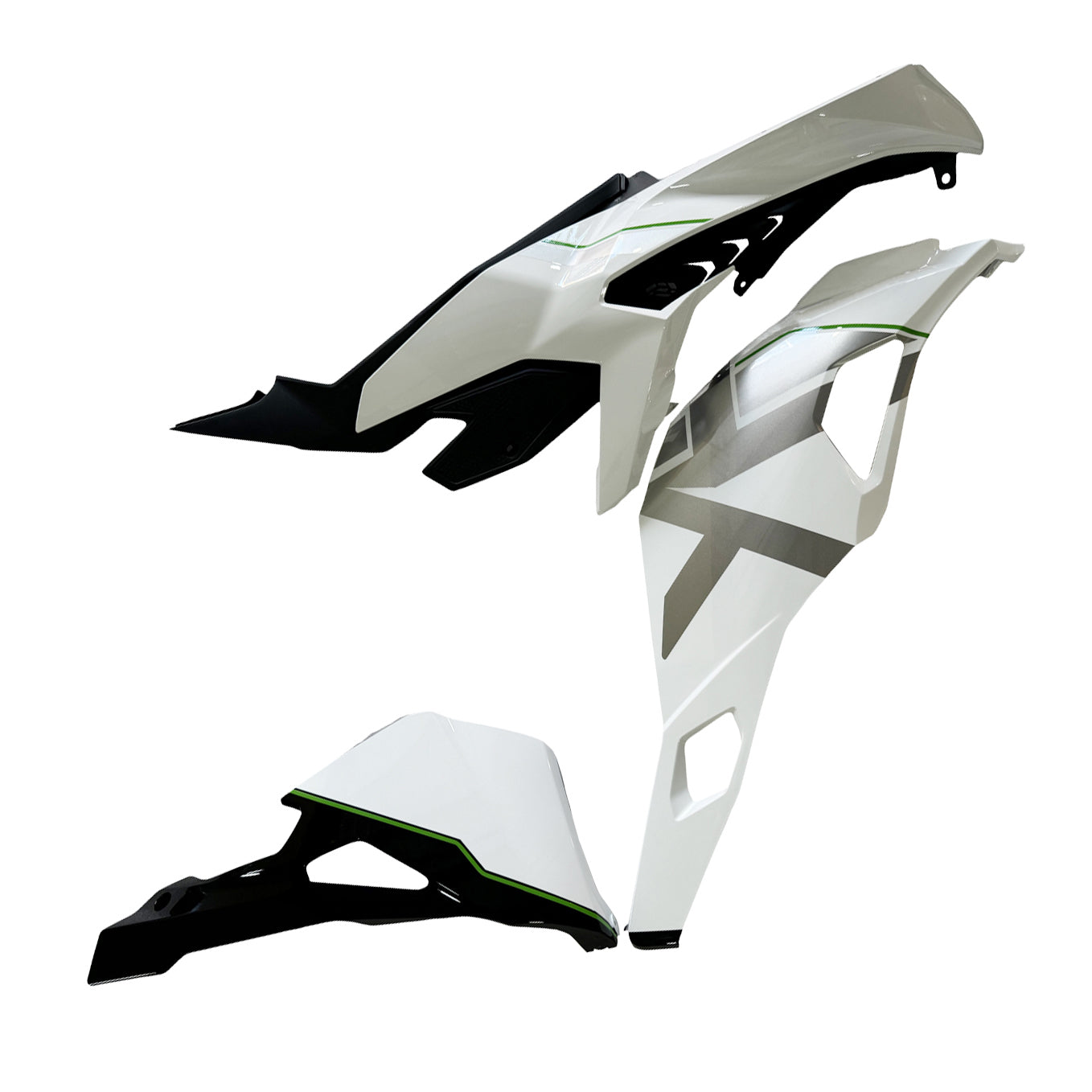 Amotopart 2019-2026 Kawasaki Ninja ZX25R ZX4R ZX4RR White Fairing Kit