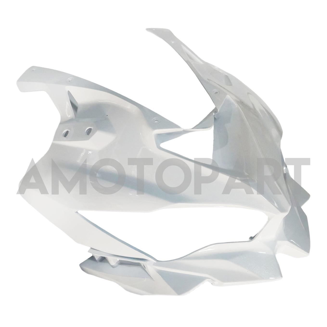 Amotopart 2019-2025 Kawasaki Ninja ZX25R ZX4R ZX4RR Pearl White & Logo Fairing Kit
