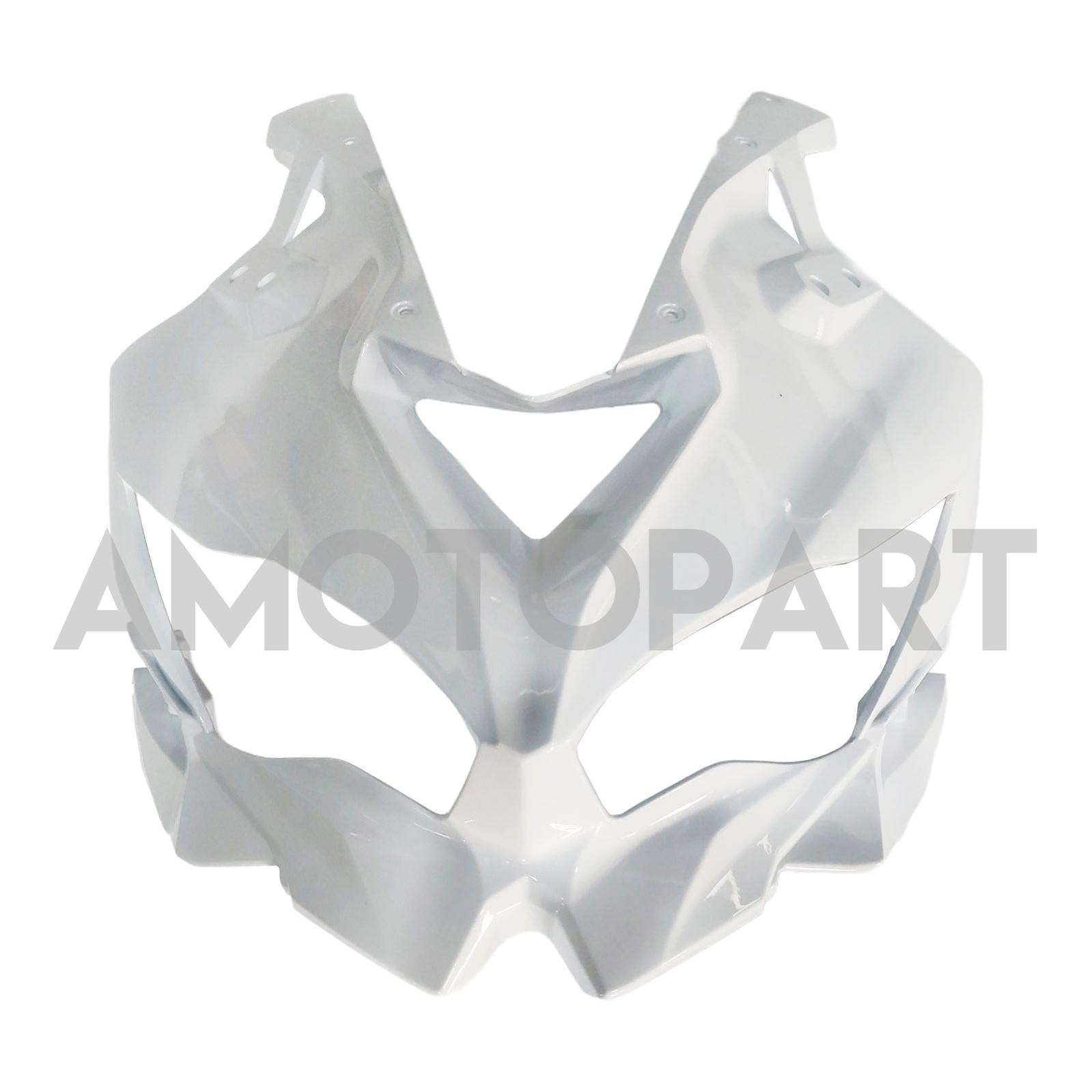 Amotopart 2019-2025 Kawasaki Ninja ZX25R ZX4R ZX4RR Pearl White & Logo Fairing Kit
