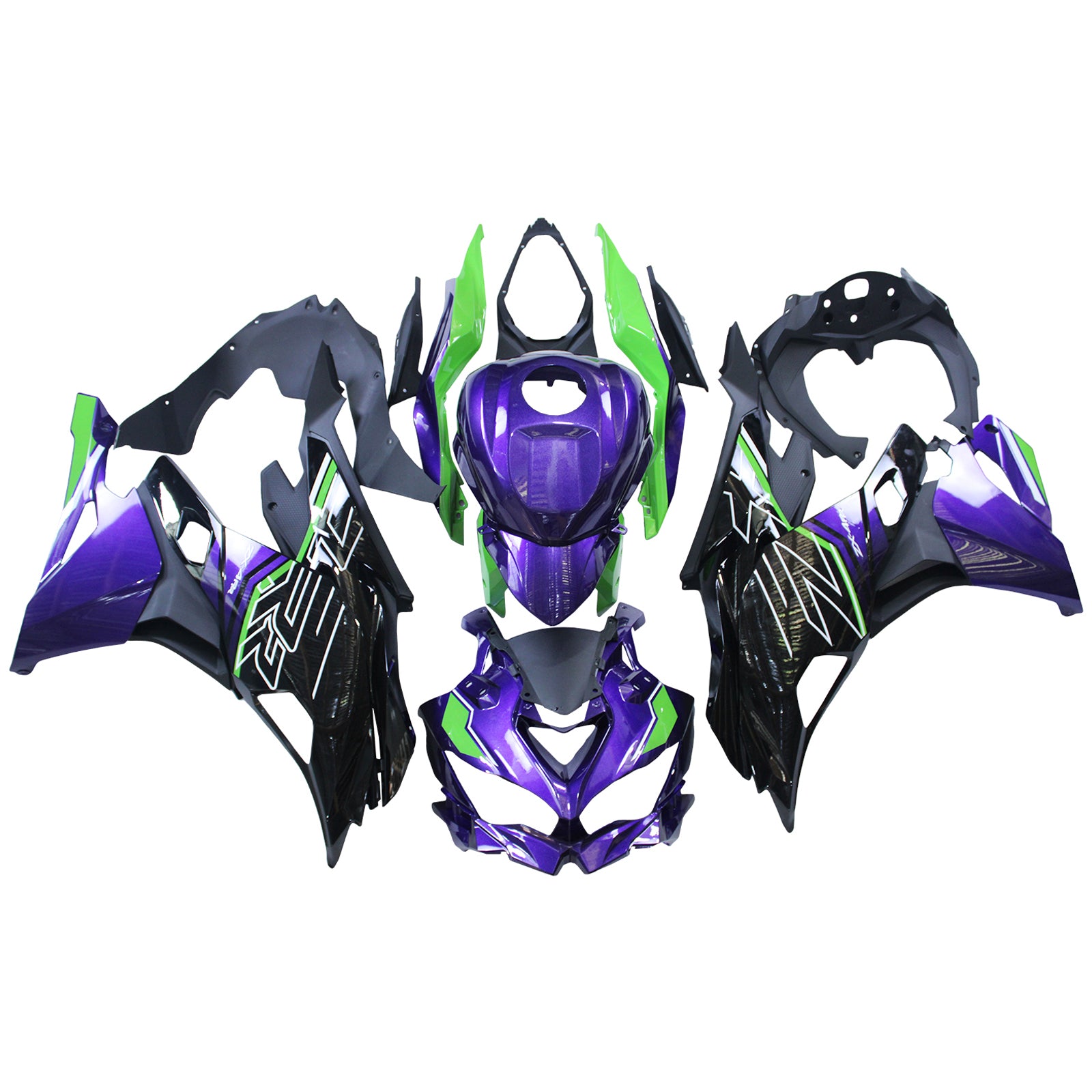Amotopart 2019-2026 Kawasaki Ninja ZX25R ZX4R ZX4RR ブラック