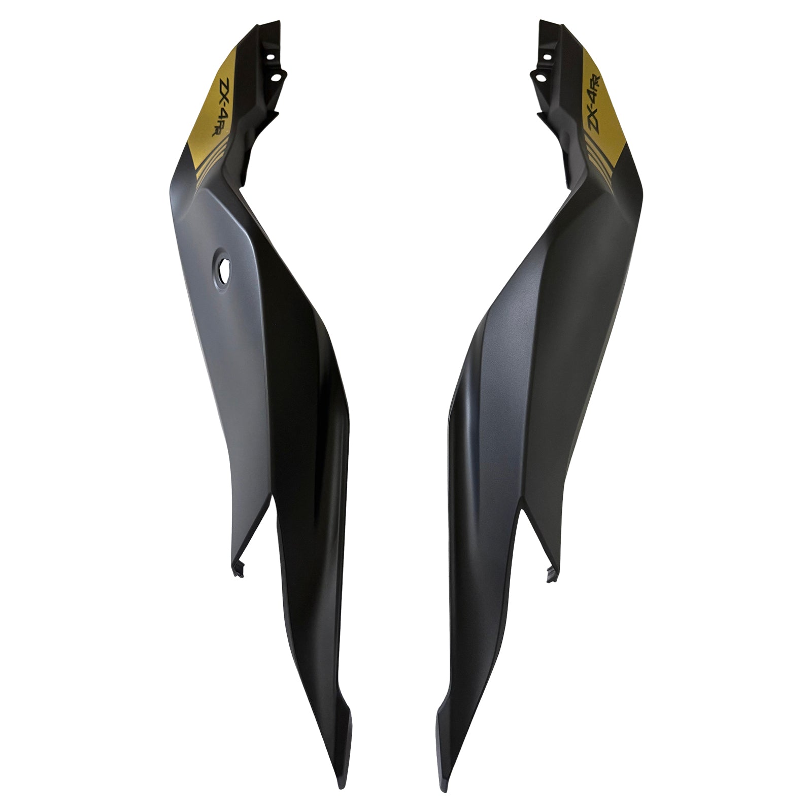 Amotopart 2019-2026 Kawasaki Ninja ZX25R ZX4R ZX4RR Black Grey Gold Fa
