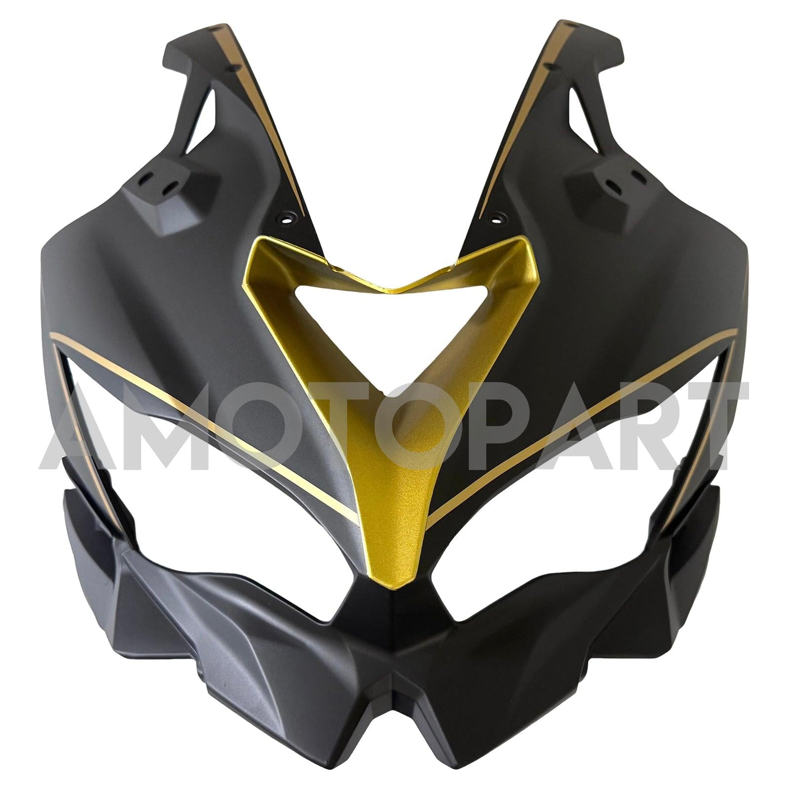 Amotopart 2019-2025  Kawasaki Ninja ZX25R ZX4R ZX4RR Black Grey Gold Fairing Kit