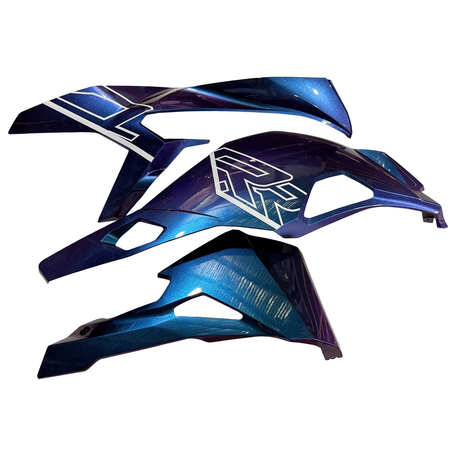 Amotopart 2019-2026 Kawasaki Ninja ZX25R ZX4R ZX4RR Gradient Blue & Pu