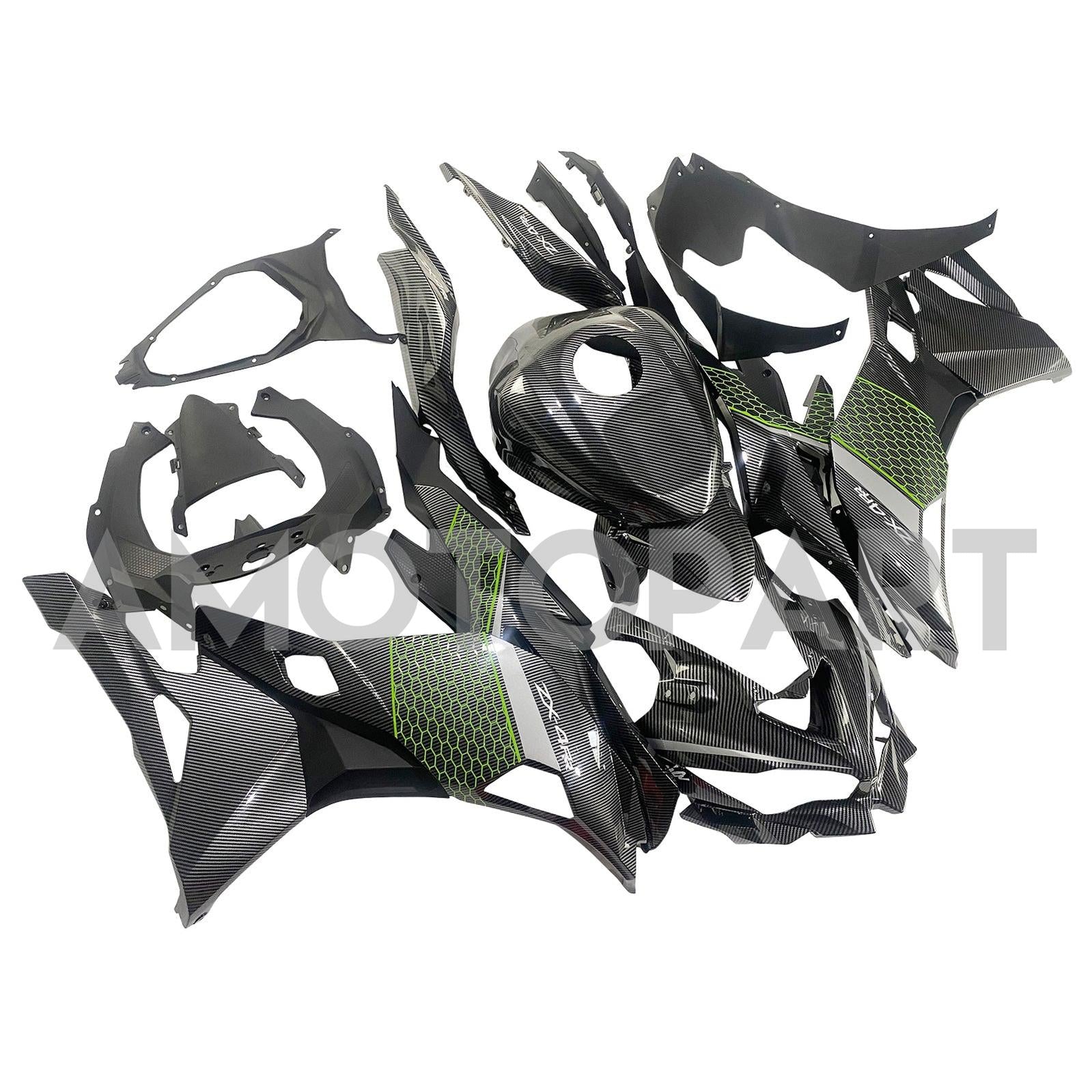 Amotopart 2019-2025 Kawasaki Ninja ZX25R ZX4R ZX4RR Carbon Fiber Fairing Kit