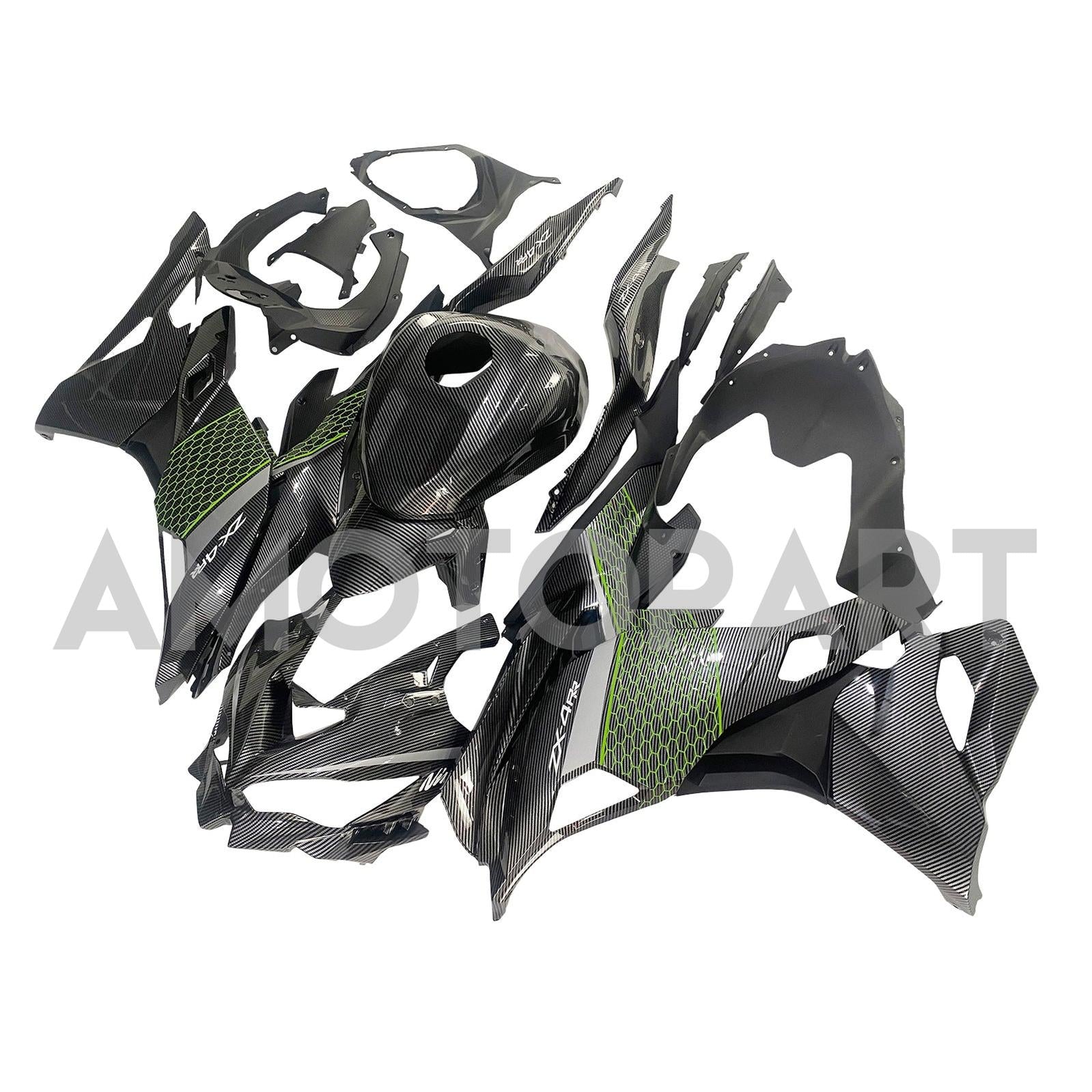 Amotopart 2019-2025 Kawasaki Ninja ZX25R ZX4R ZX4RR Carbon Fiber Fairing Kit