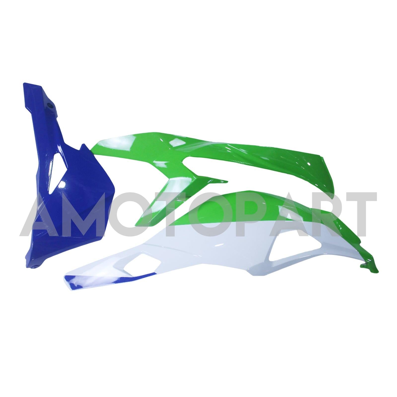 Amotopart 2019-2024 Kawasaki Ninja ZX25R ZX4R ZX4RR ホワイト ブルー ライトグリーン フェアリングキット