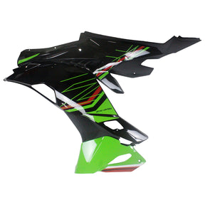 Amotopart 2019-2024 Kawasaki Ninja ZX25R ZX4R ZX4RR Black Light Green Fairing Kit