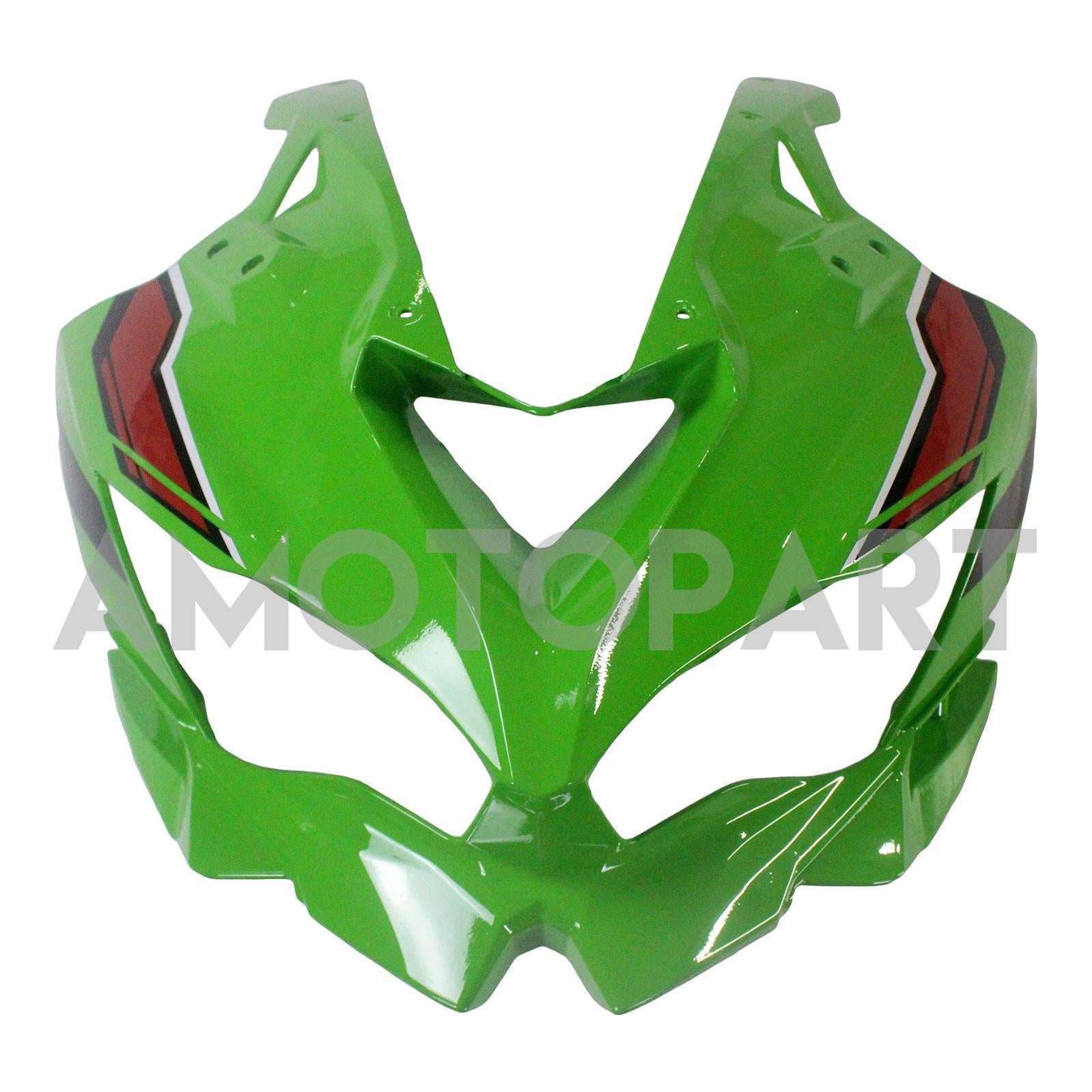 Amotopart 2019-2025 Kawasaki Ninja ZX25R ZX4R ZX4RR Schwarzes hellgrünes Kit
