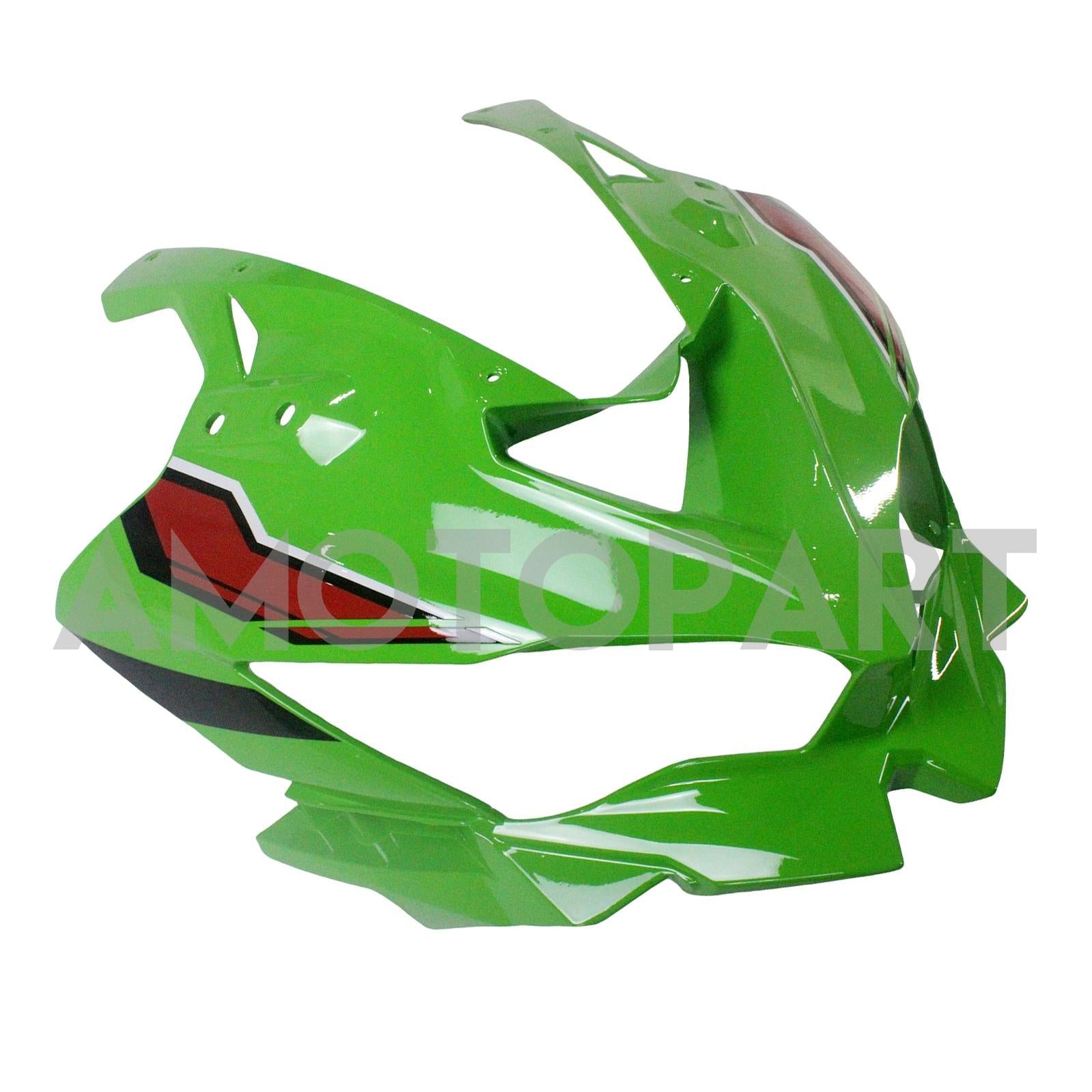 Amotopart 2019-2025 Kawasaki Ninja ZX25R ZX4R ZX4RR Schwarzes hellgrünes Kit