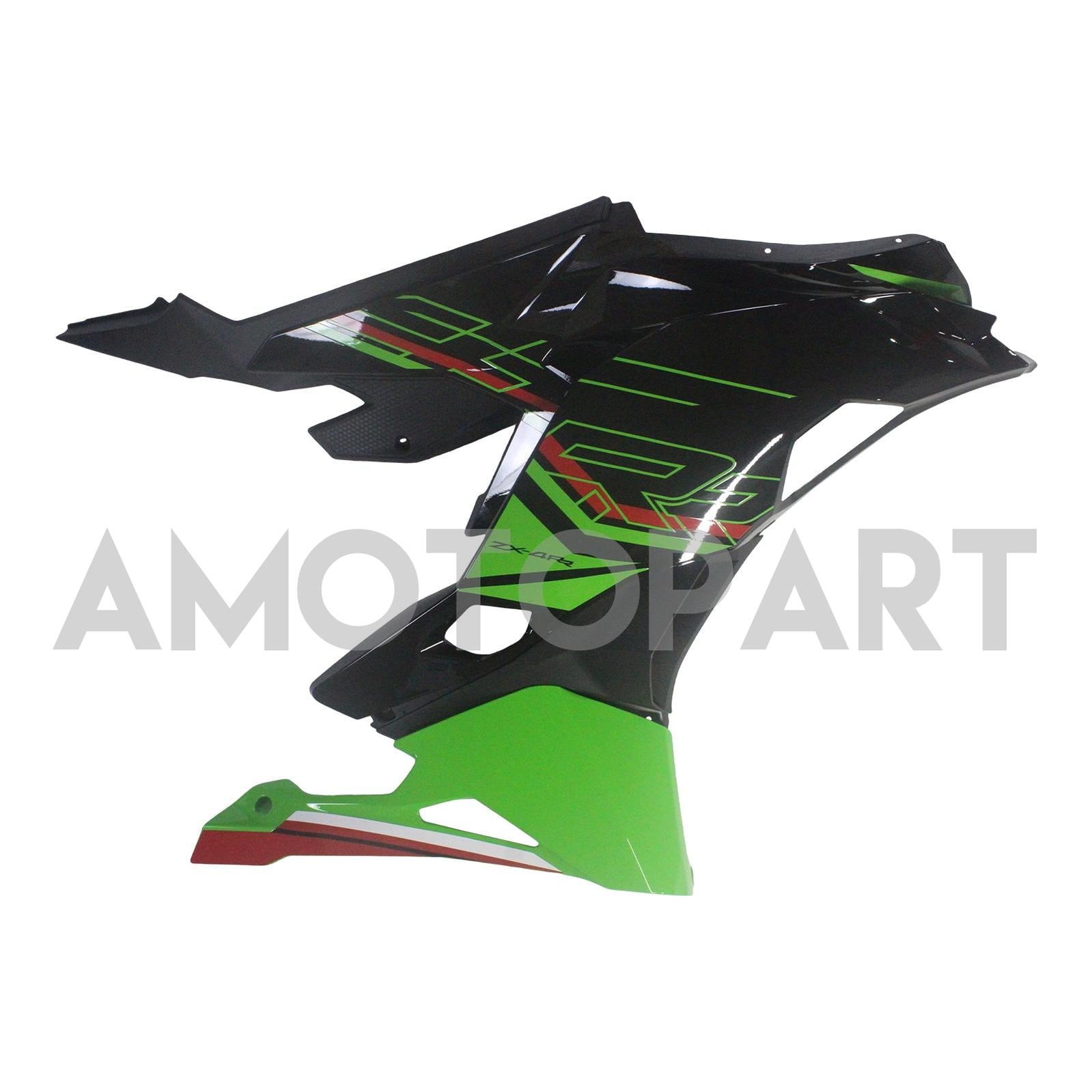 Amotopart 2019-2025 Kawasaki Ninja ZX25R ZX4R ZX4RR Schwarzes hellgrünes Kit