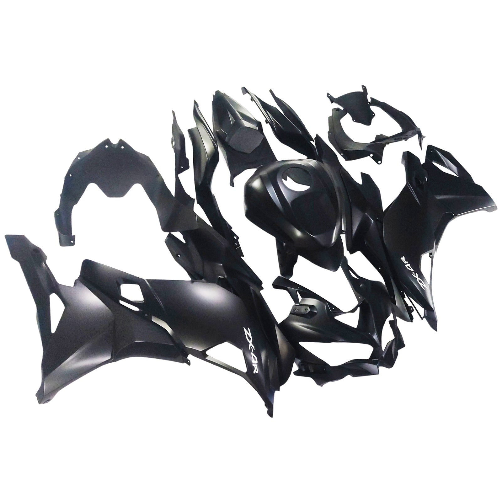 Amotopart 2019-2026 Kawasaki Ninja ZX25R ZX4R ZX4RR Matte Black Fairing Kit